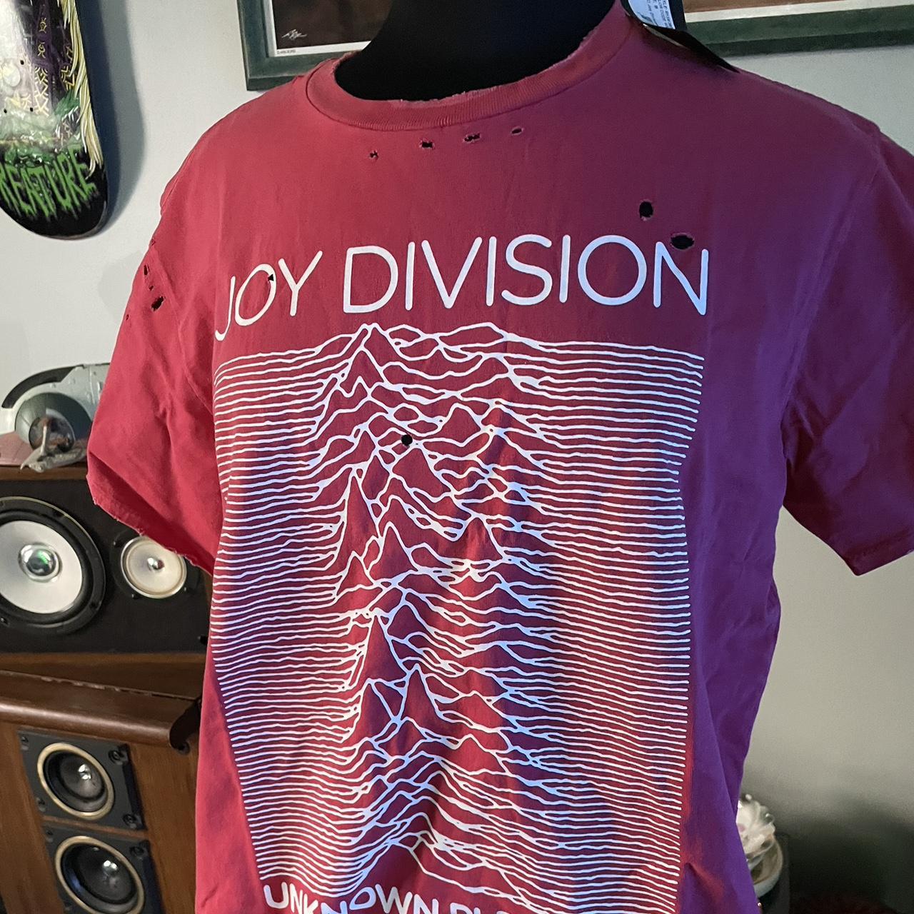 R13 Joy Division Unknown Pleasures Distressed Torn