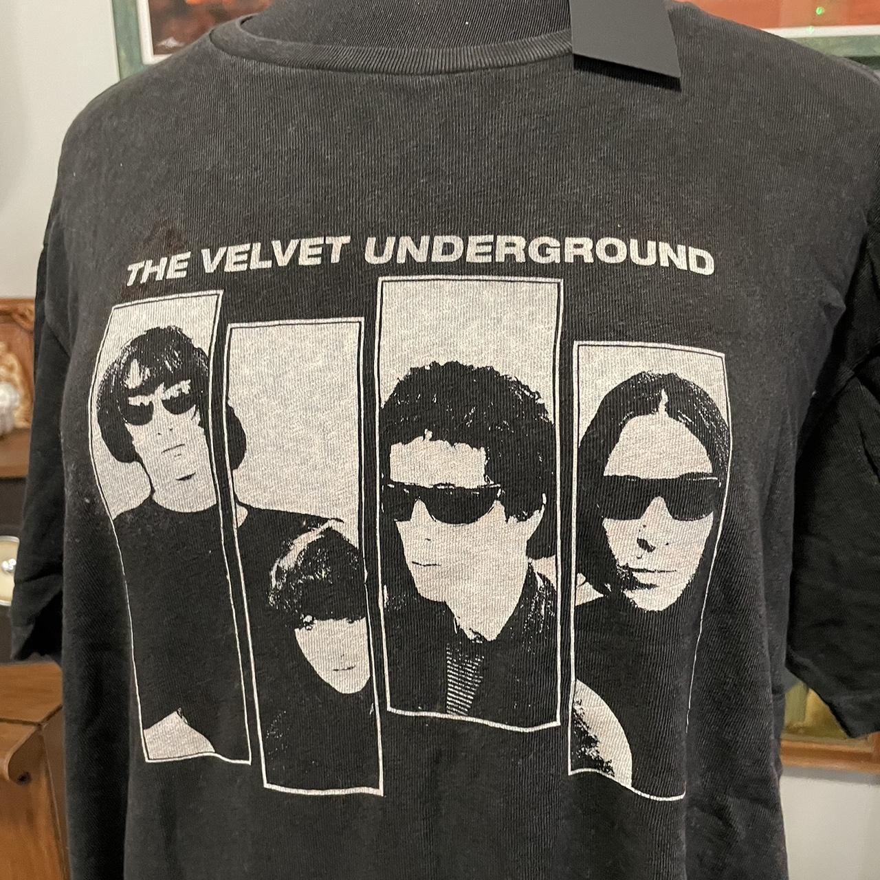 R13 Velvet Underground Group Shot Boy Tee Black Depop