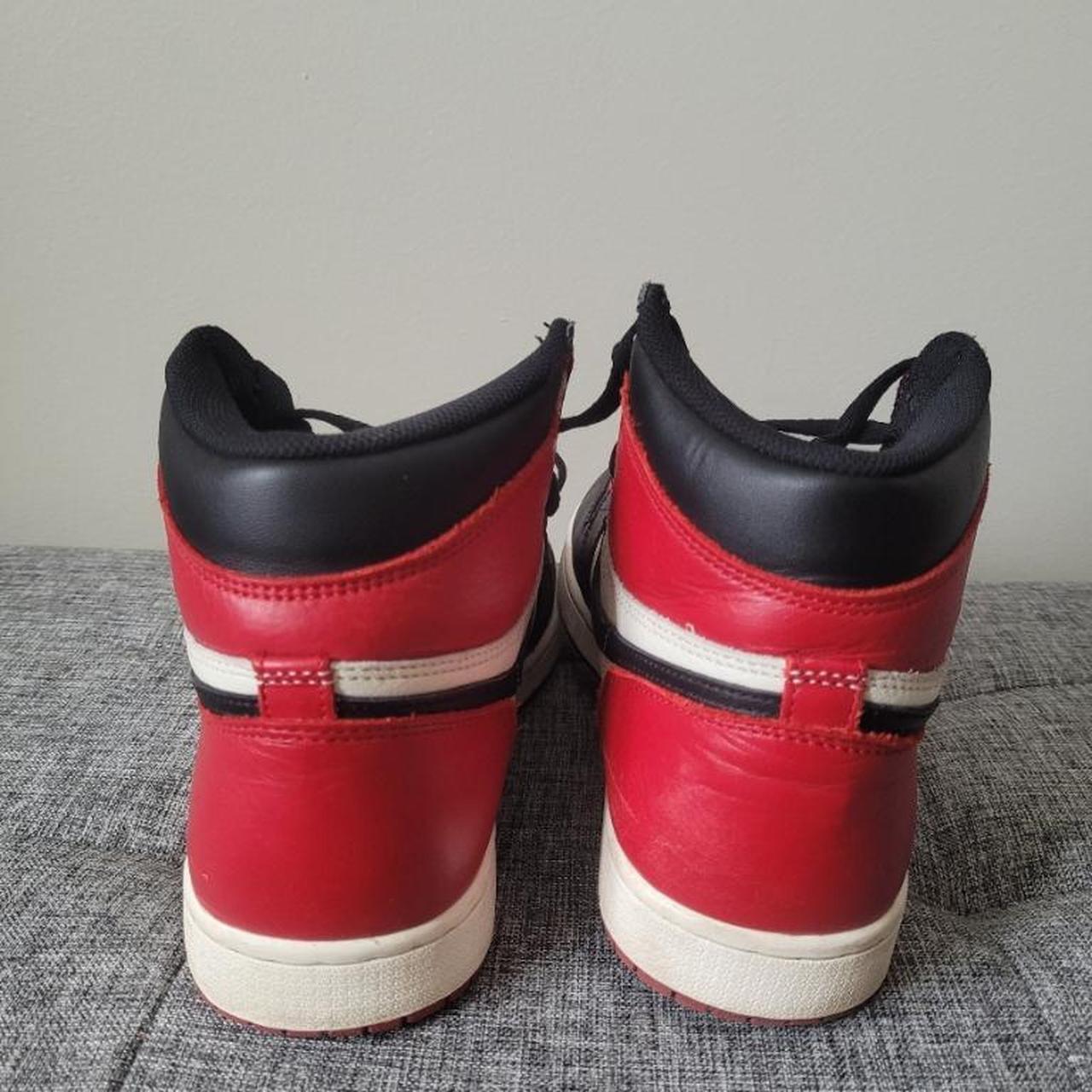 Jordan 1 ‘Bred Toe’ Clean slight creasing Og all - Depop