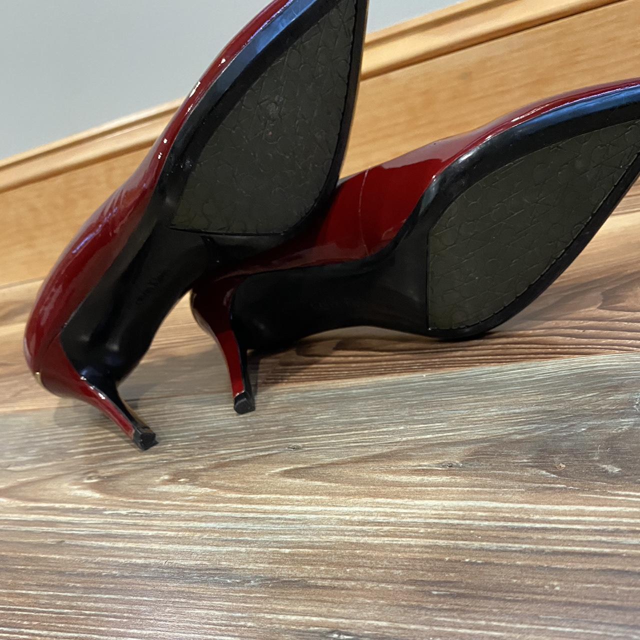 calvin klein red heels