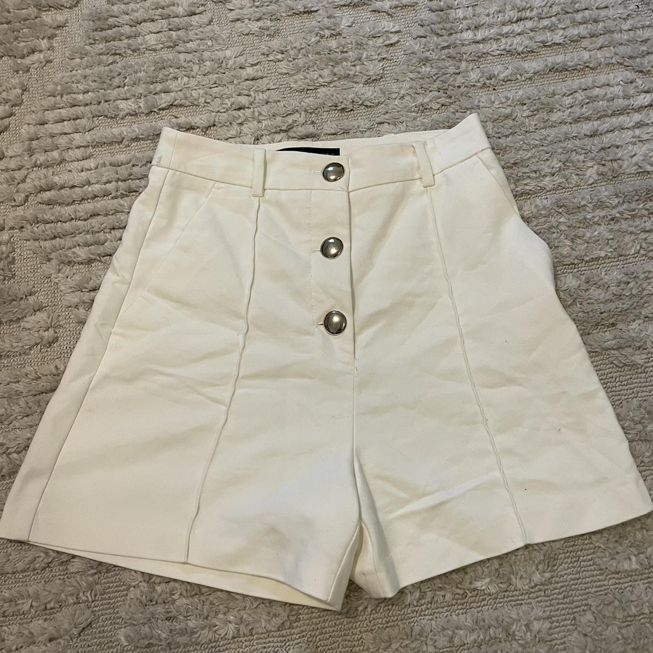 White Zara The gold buttons make these