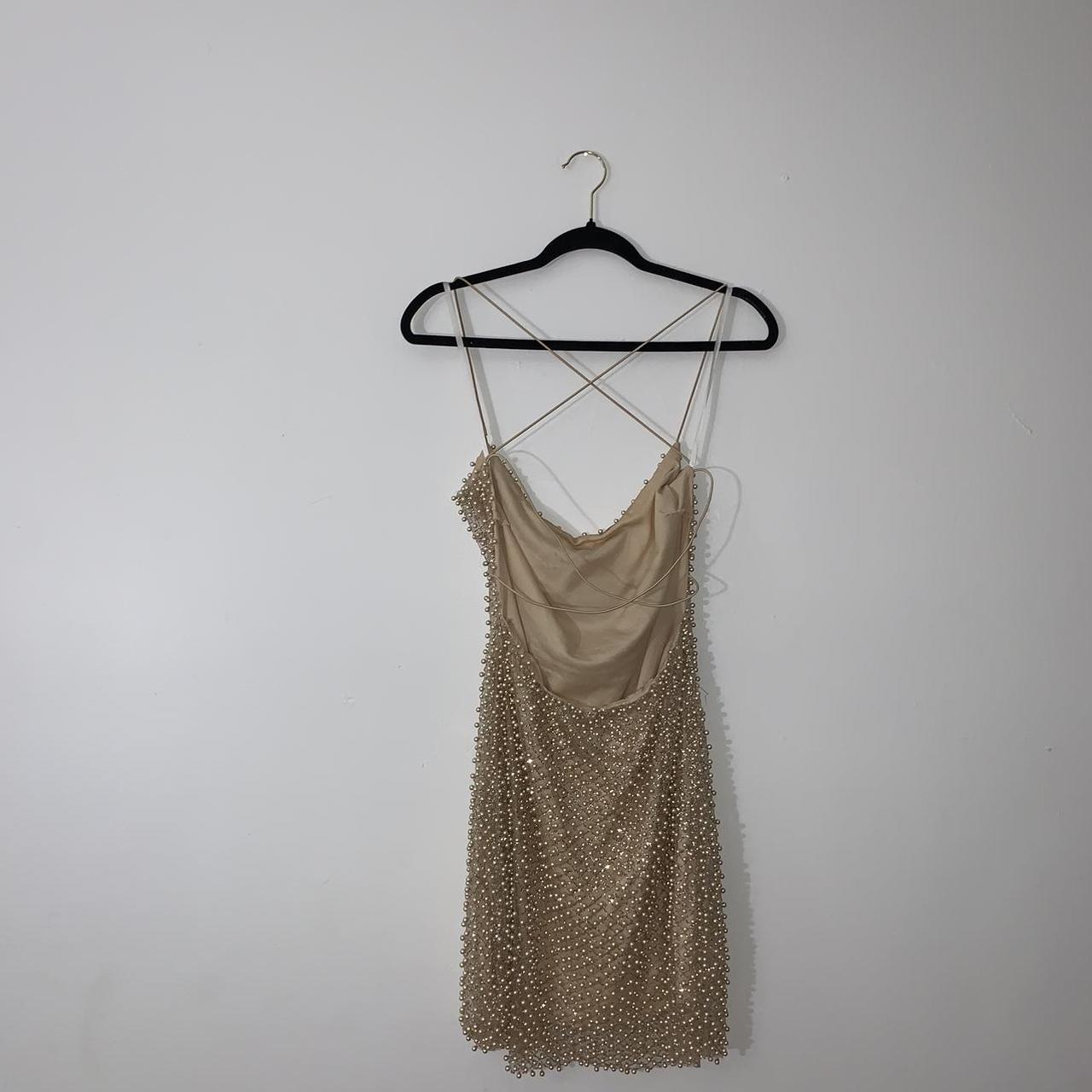 Windsor Women's Gold Dress | Depop