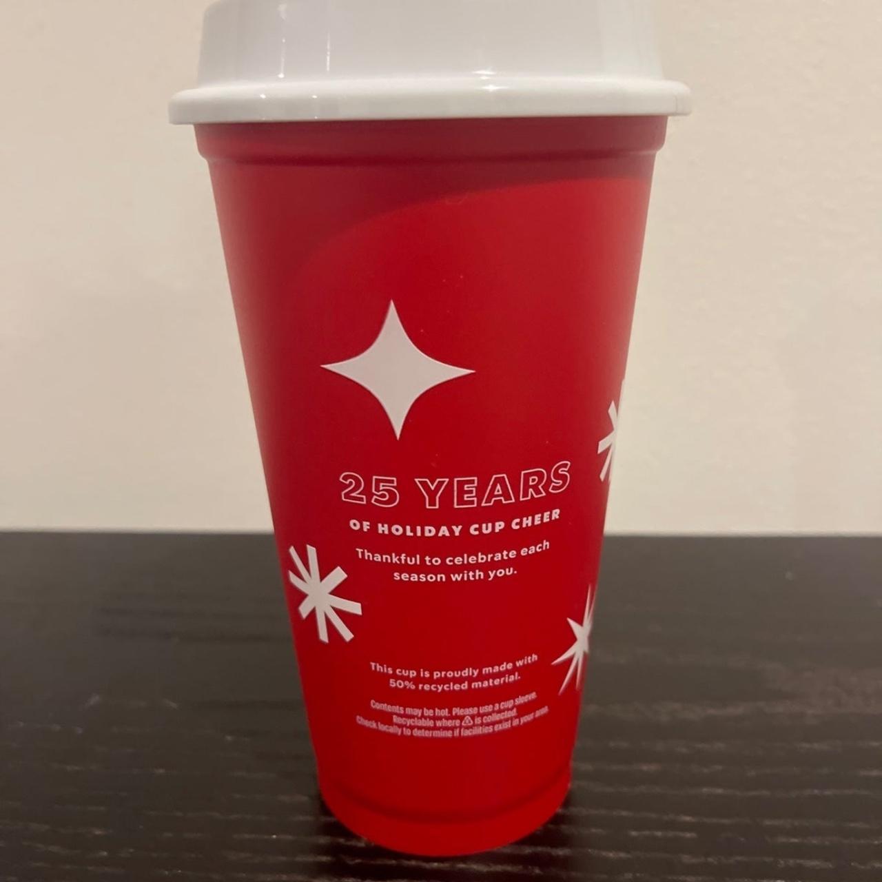 Starbucks Reusable Plastic Hot Cups Holiday 2020 - Depop