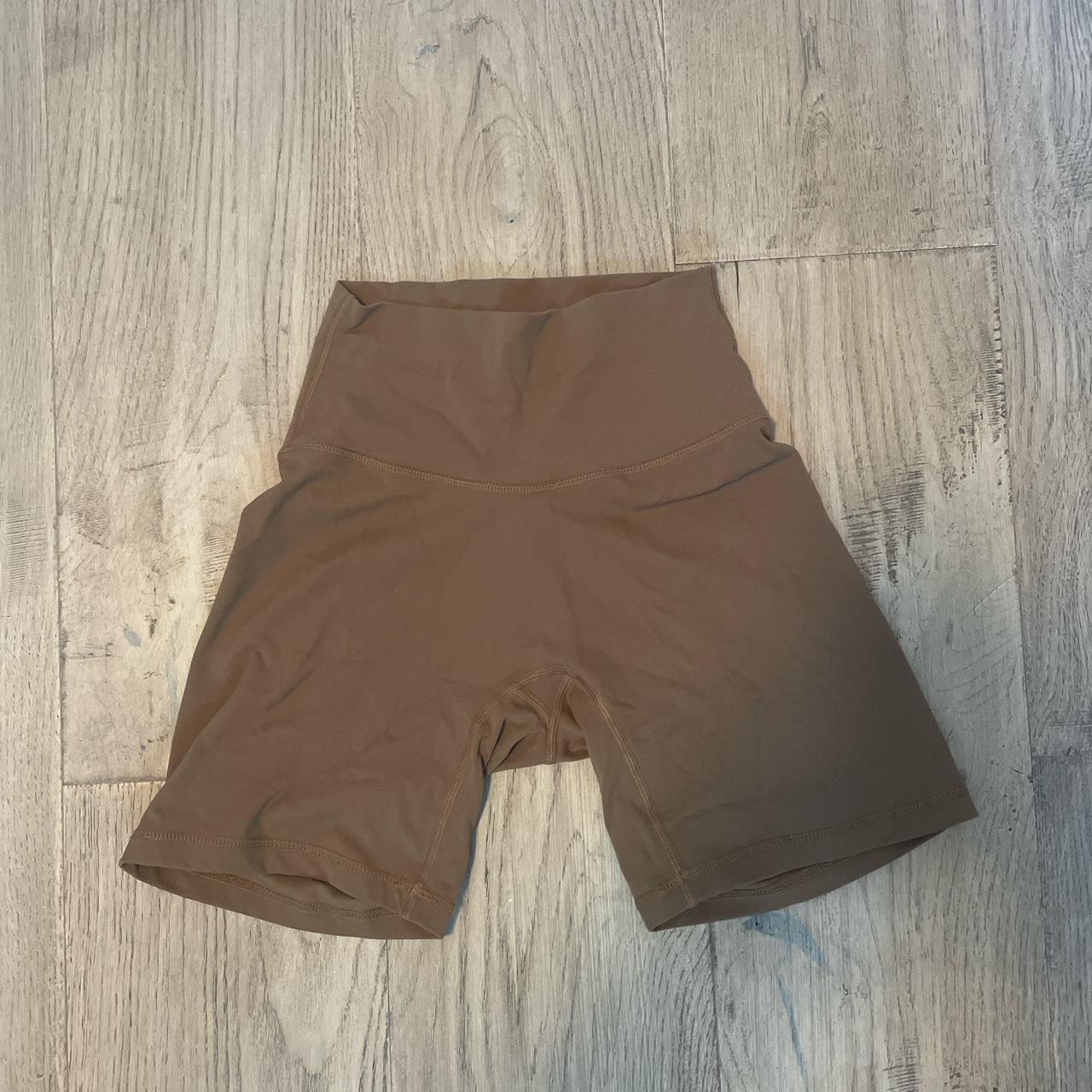 NVGTN light brown biker shorts, 6” length SOLD OUT... Depop