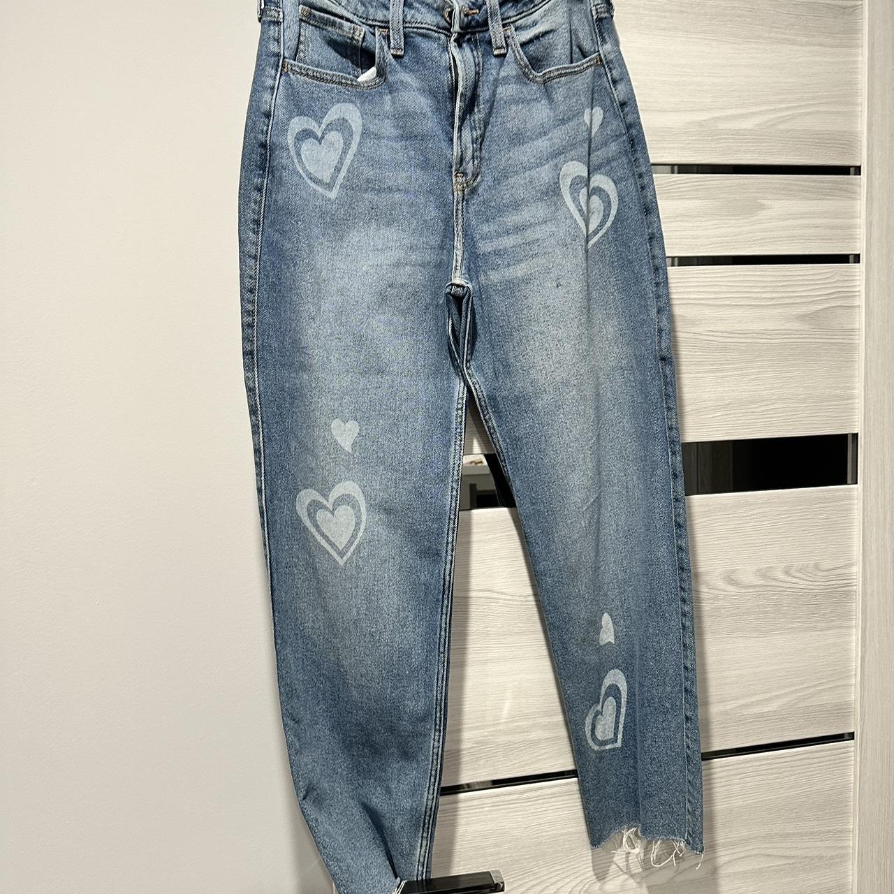 Fig and viper heart cut sales out jeans