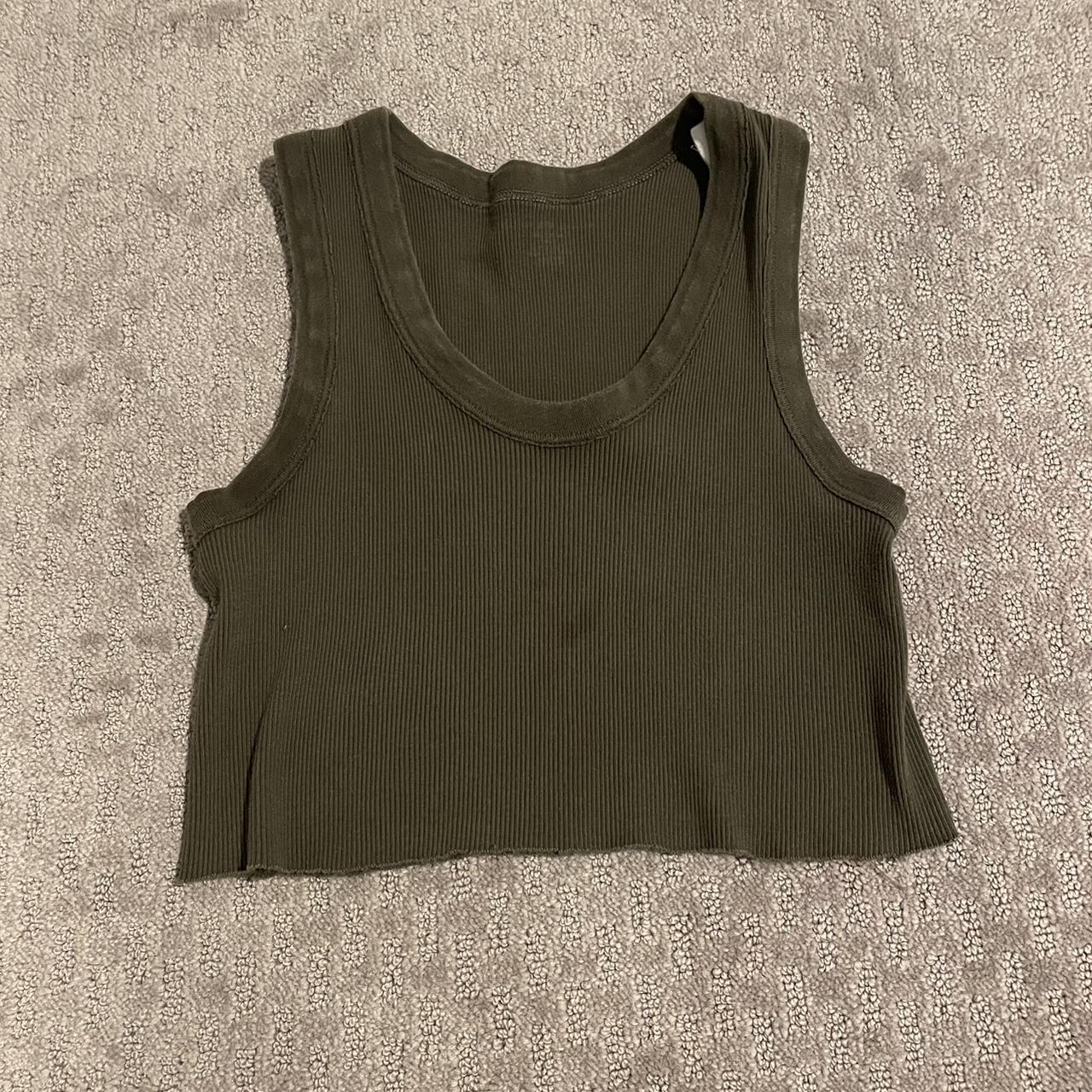 Women's Brown Crop-top | Depop