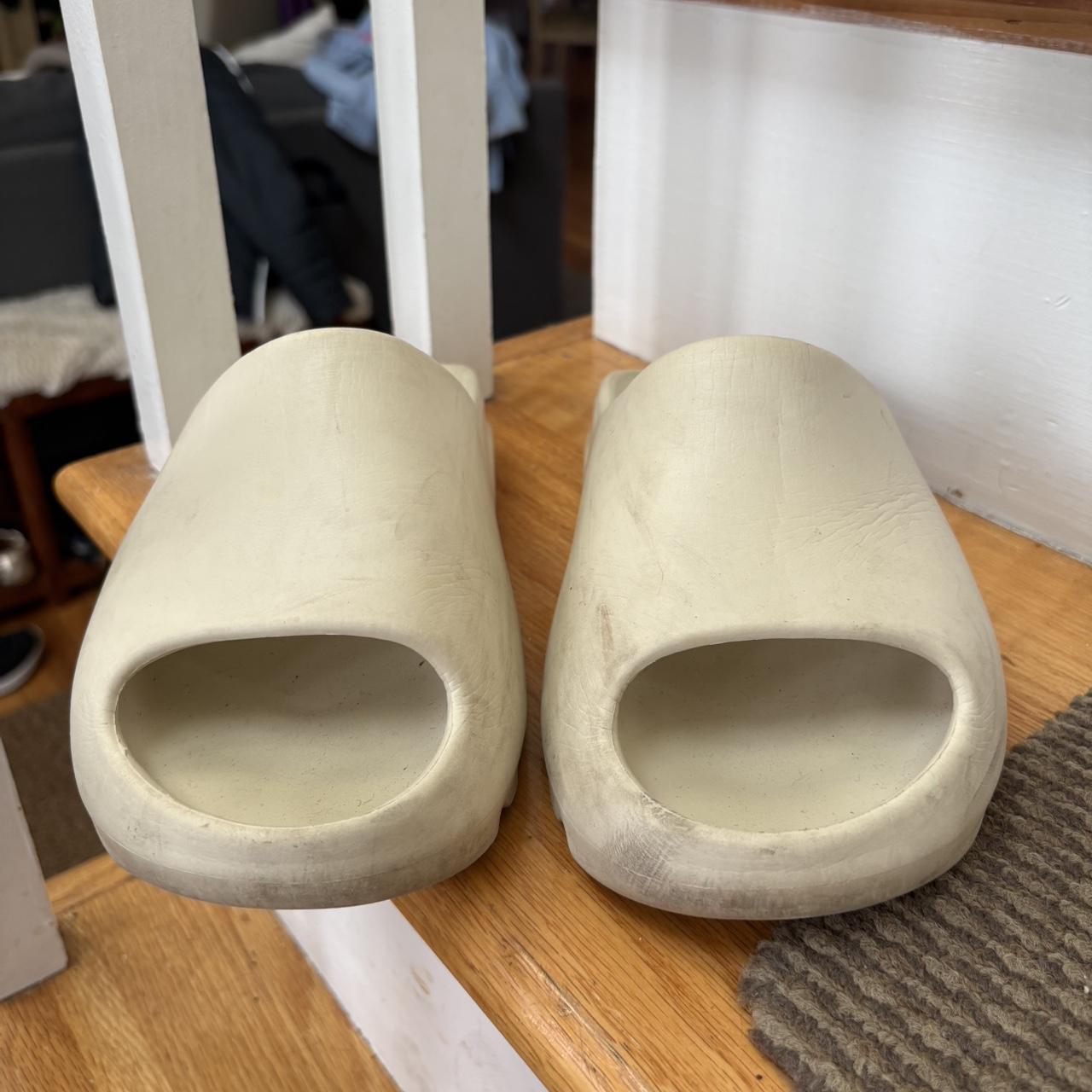 Women's Slides - Cream/Tan - US 7.5 – tan slides … - image 1