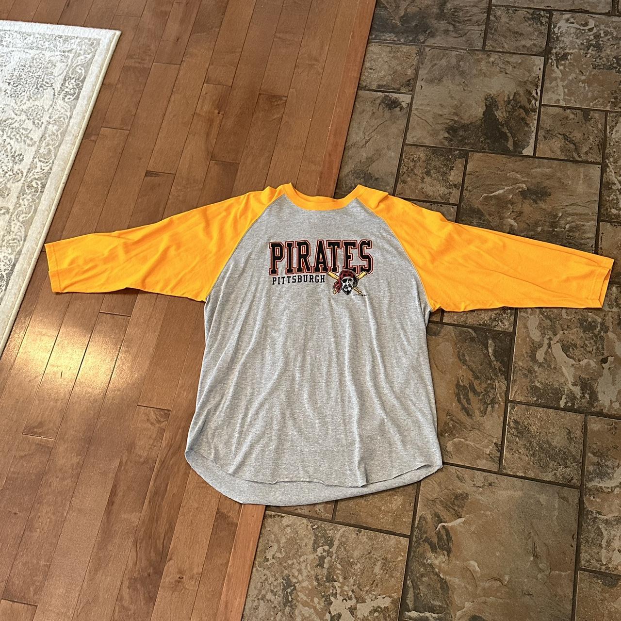 Y2K Pittsburgh Pirates 3/4 Sleeve Size XXL Make an - Depop