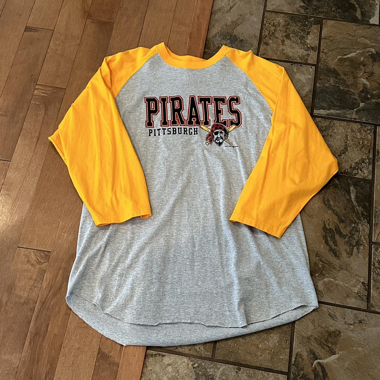 Y2K Pittsburgh Pirates 3/4 Sleeve Size XXL Make an - Depop