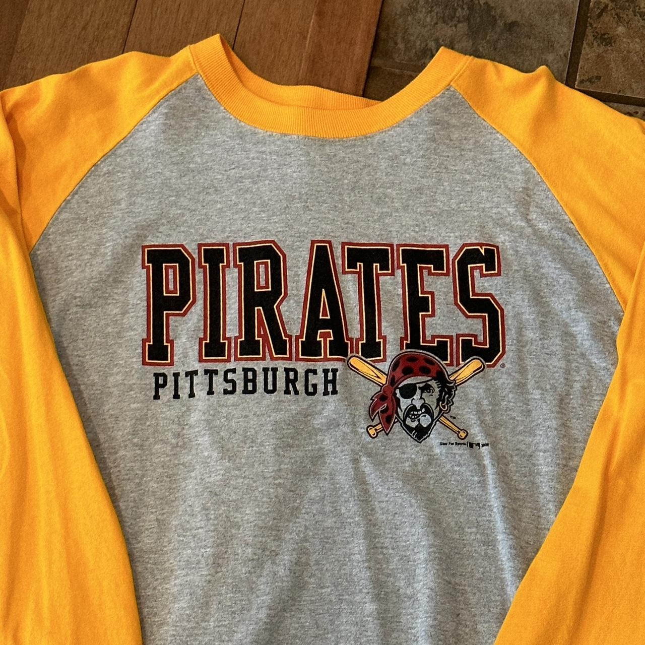 Y2K Pittsburgh Pirates 3/4 Sleeve Size XXL Make an - Depop