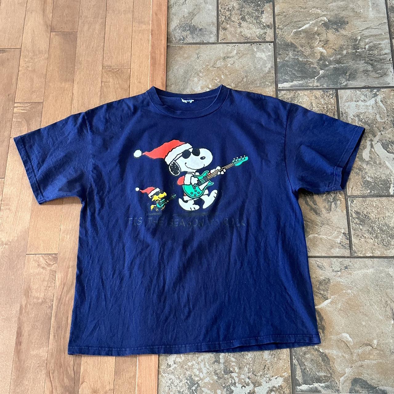 Vintage Snoopy Woodstock Christmas shirt - “Tis the... - Depop