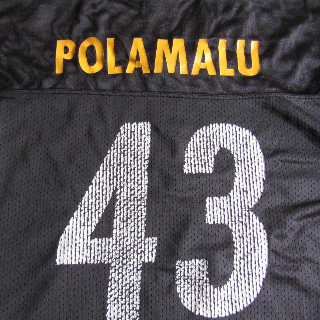 Vintage Reebok NFL Pittsburgh Steelers Troy Polamalu - Depop