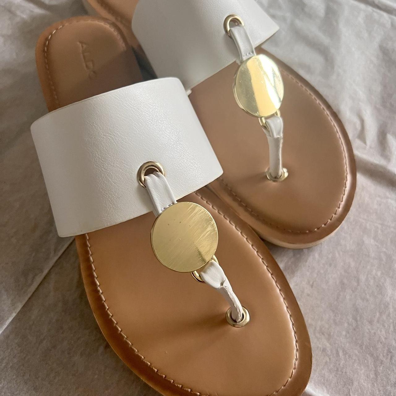 Yilania coin slide on sale sandals