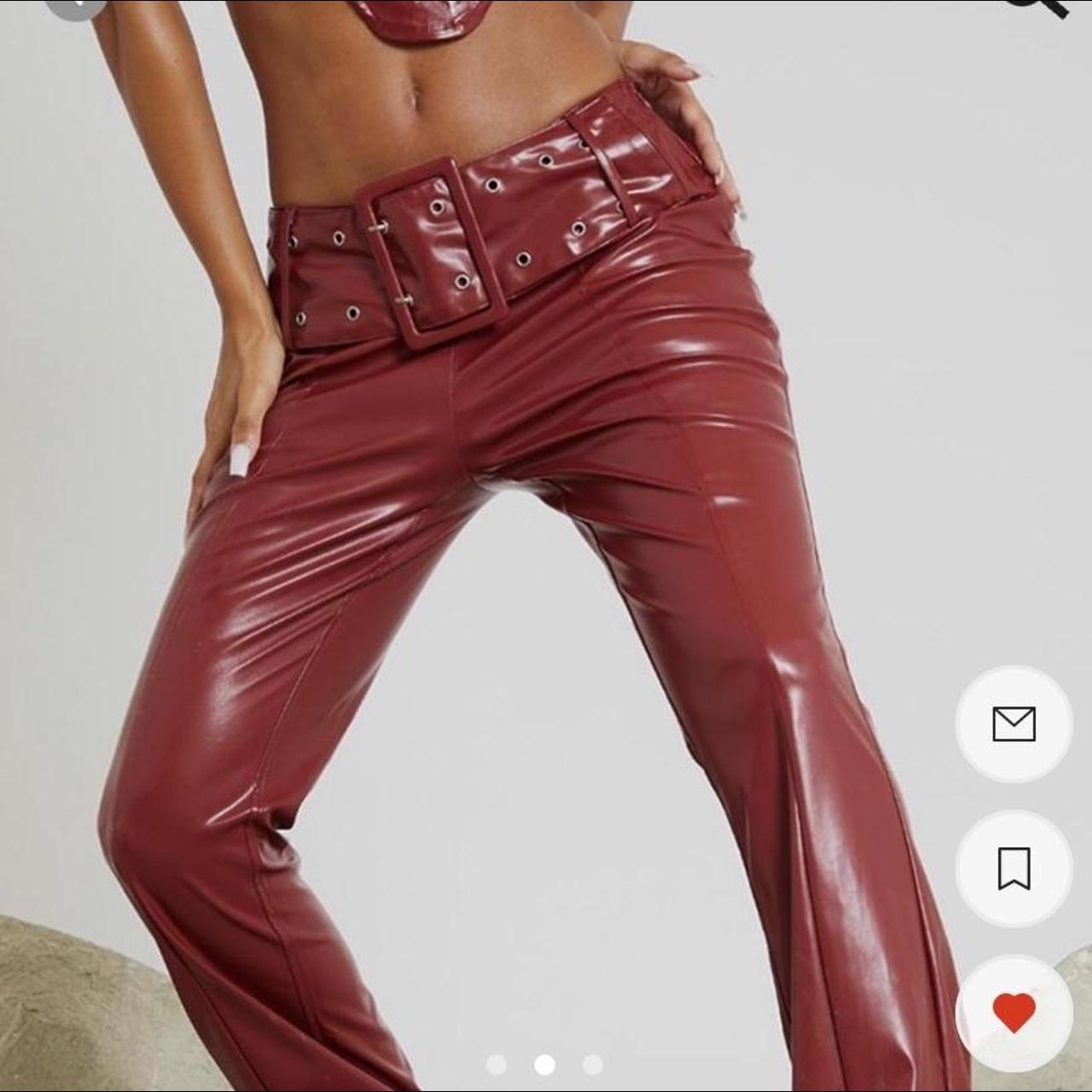 Jaded London Women's Red Trousers | Depop