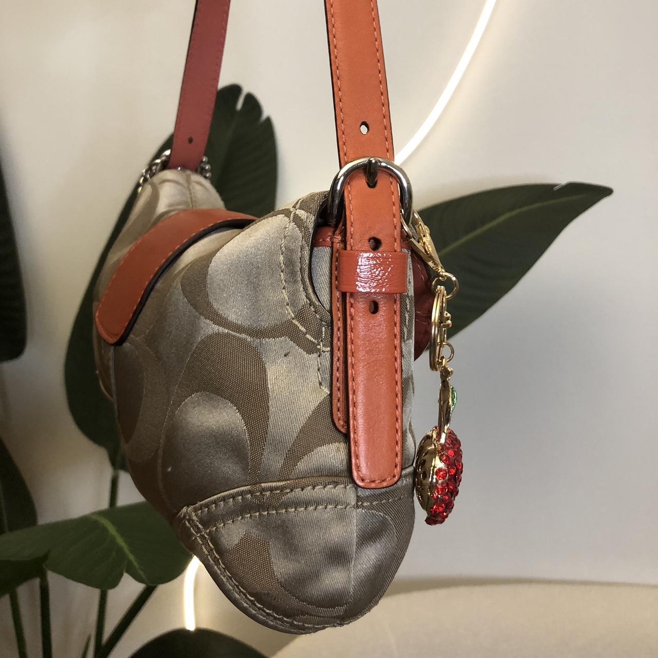 Coach Y2K Vintage Reverse Buckle Bag in Orange | Depop