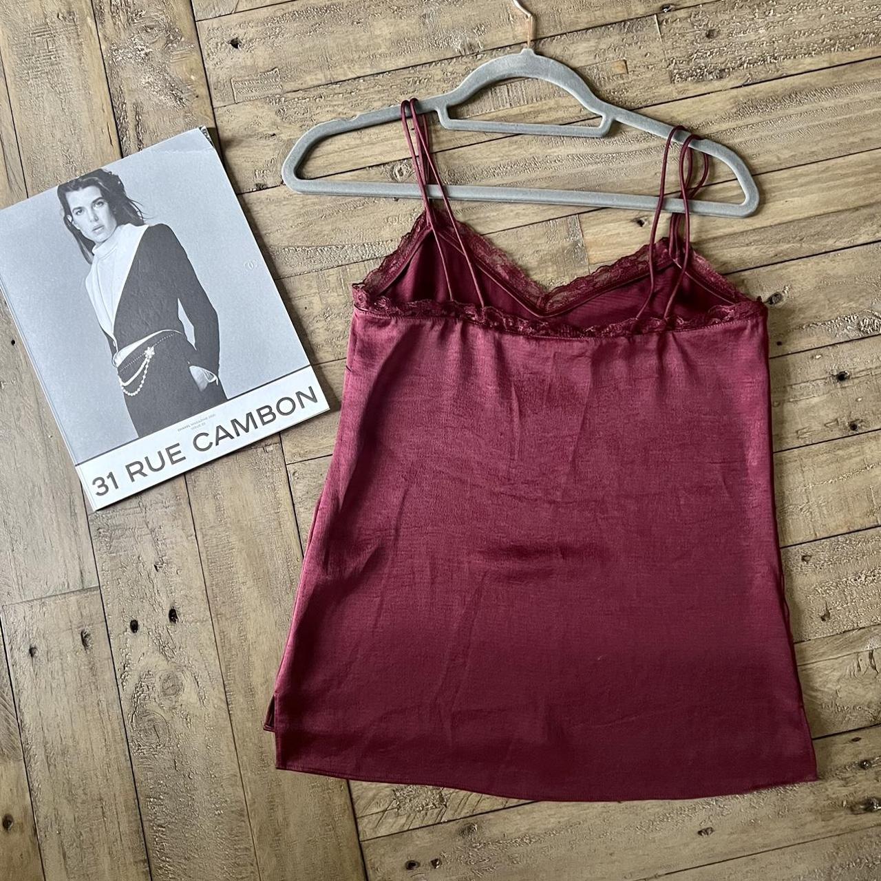 AllSaints Women's Burgundy Vest Depop