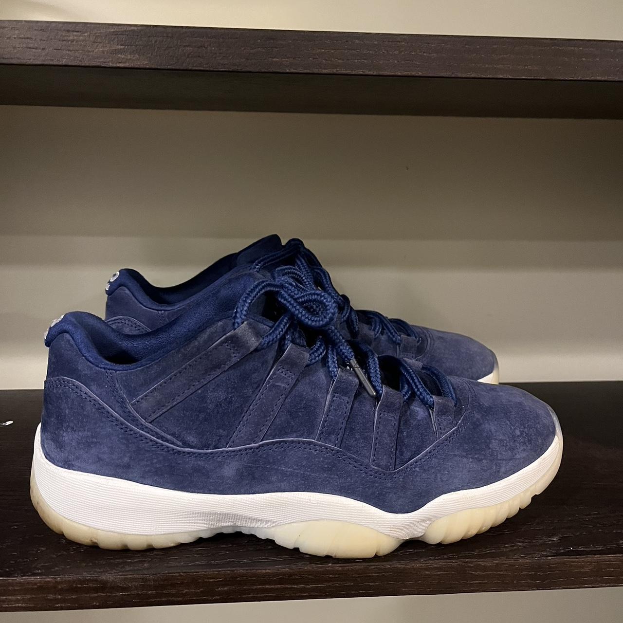 Blue suede 11s on sale low