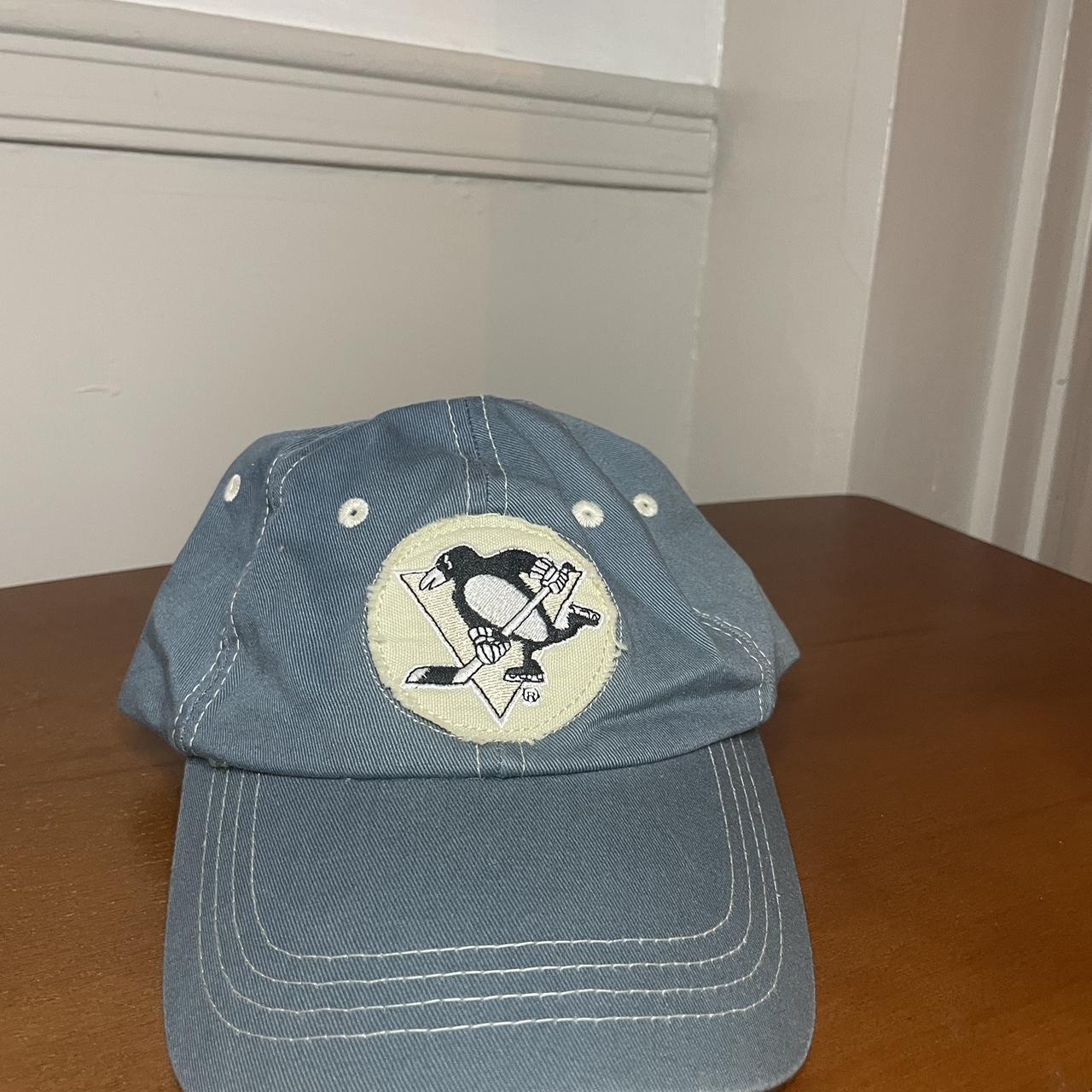 USED Pittsburgh Penguins SnapBack hat. 3 small holes - Depop