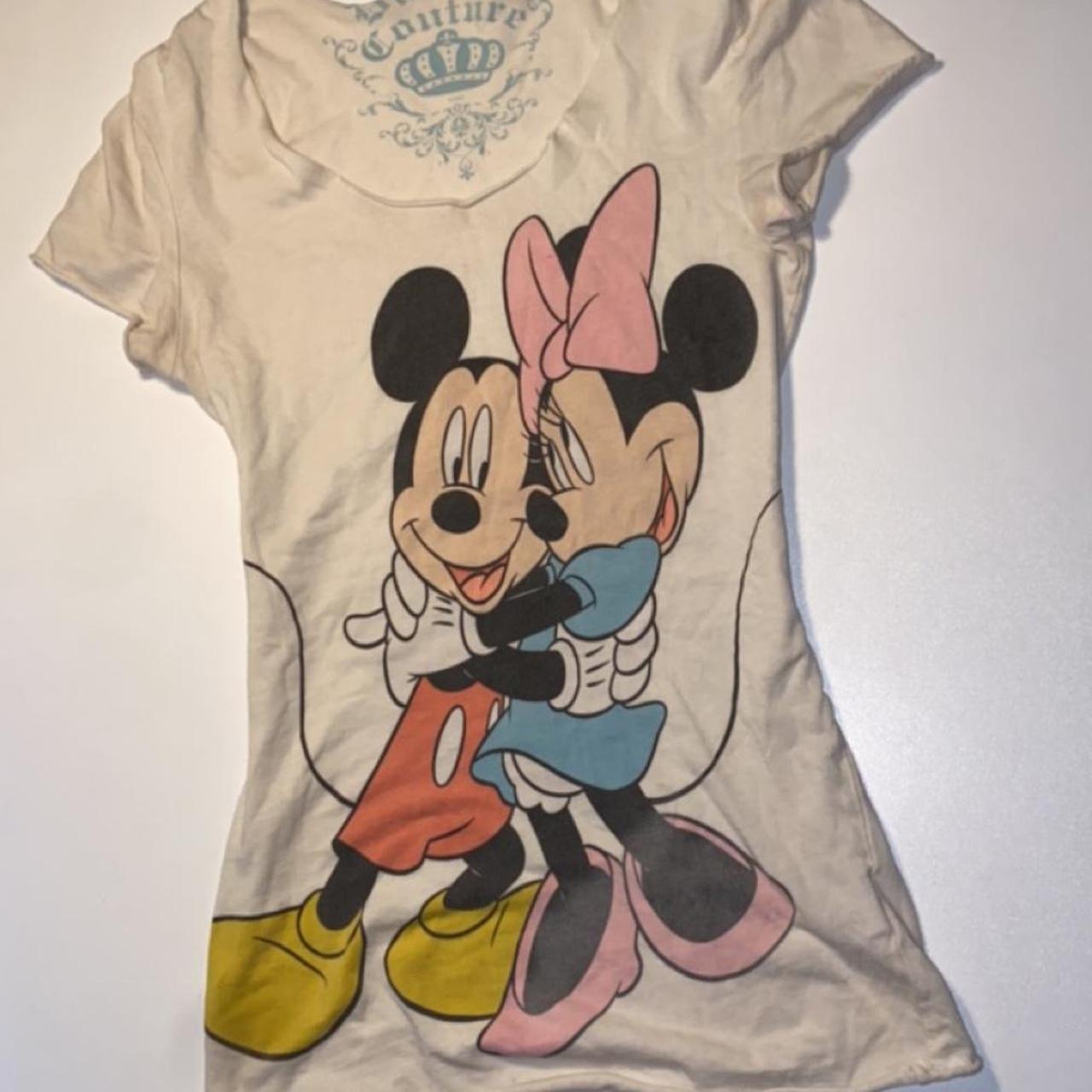y2k juicy couture fitted Mickey and Minnie top Depop