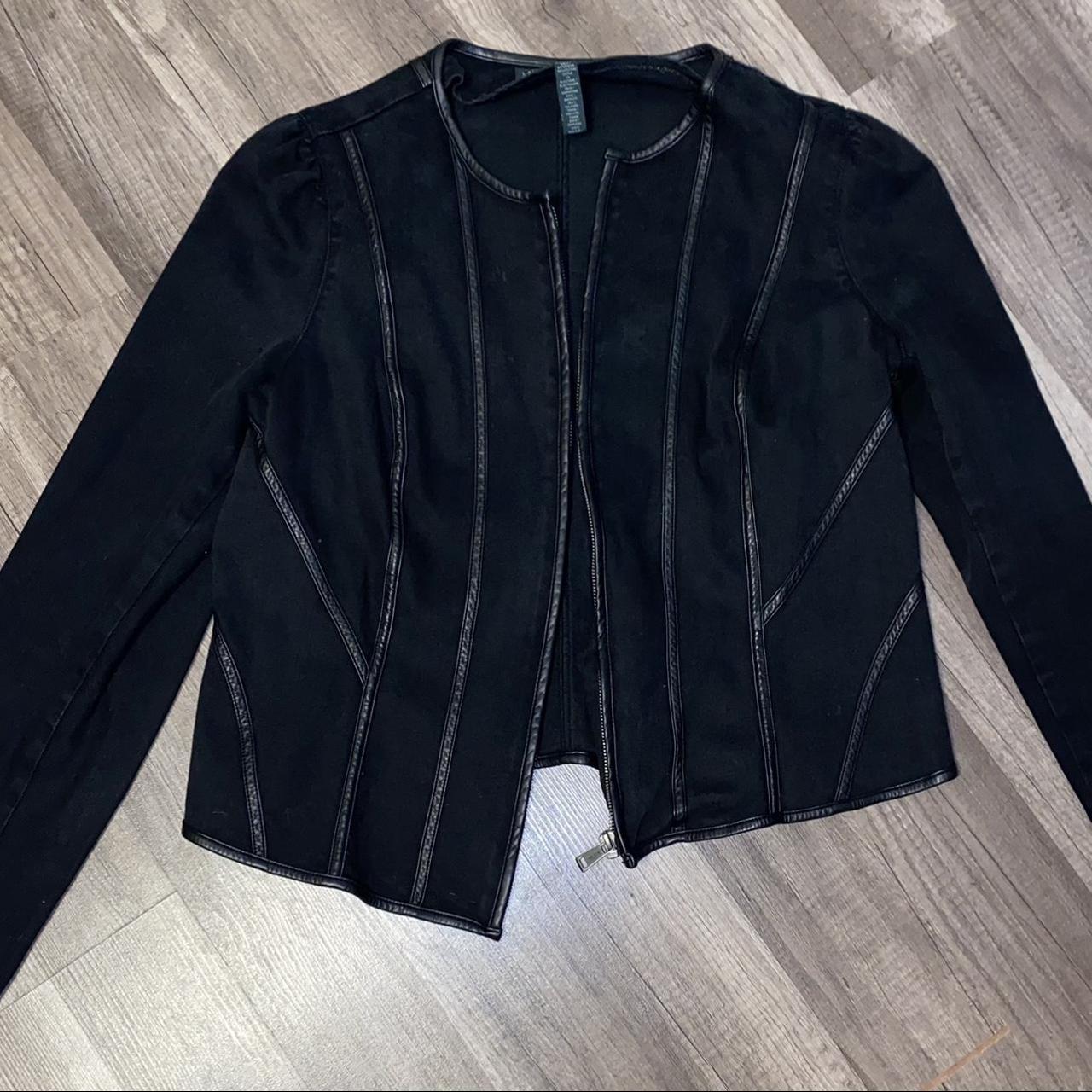 Ralph Lauren Women's Black and Grey Jacket | Depop