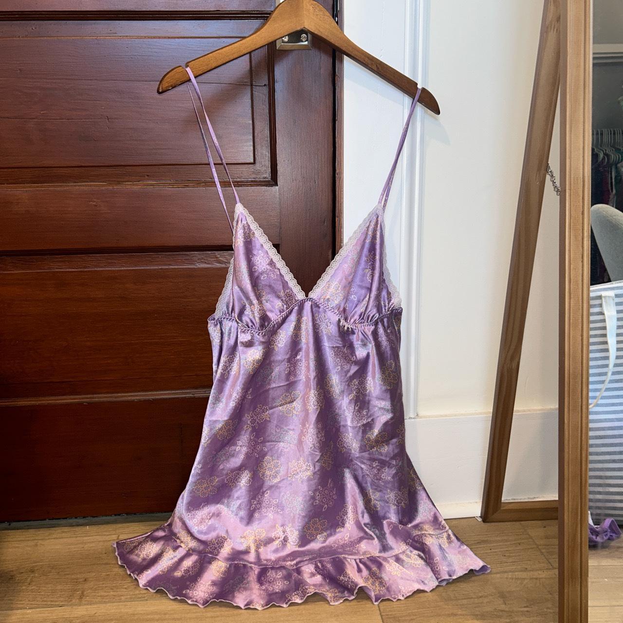 Victoria Secret Lace Silk Tank Top w Adjustable - Depop