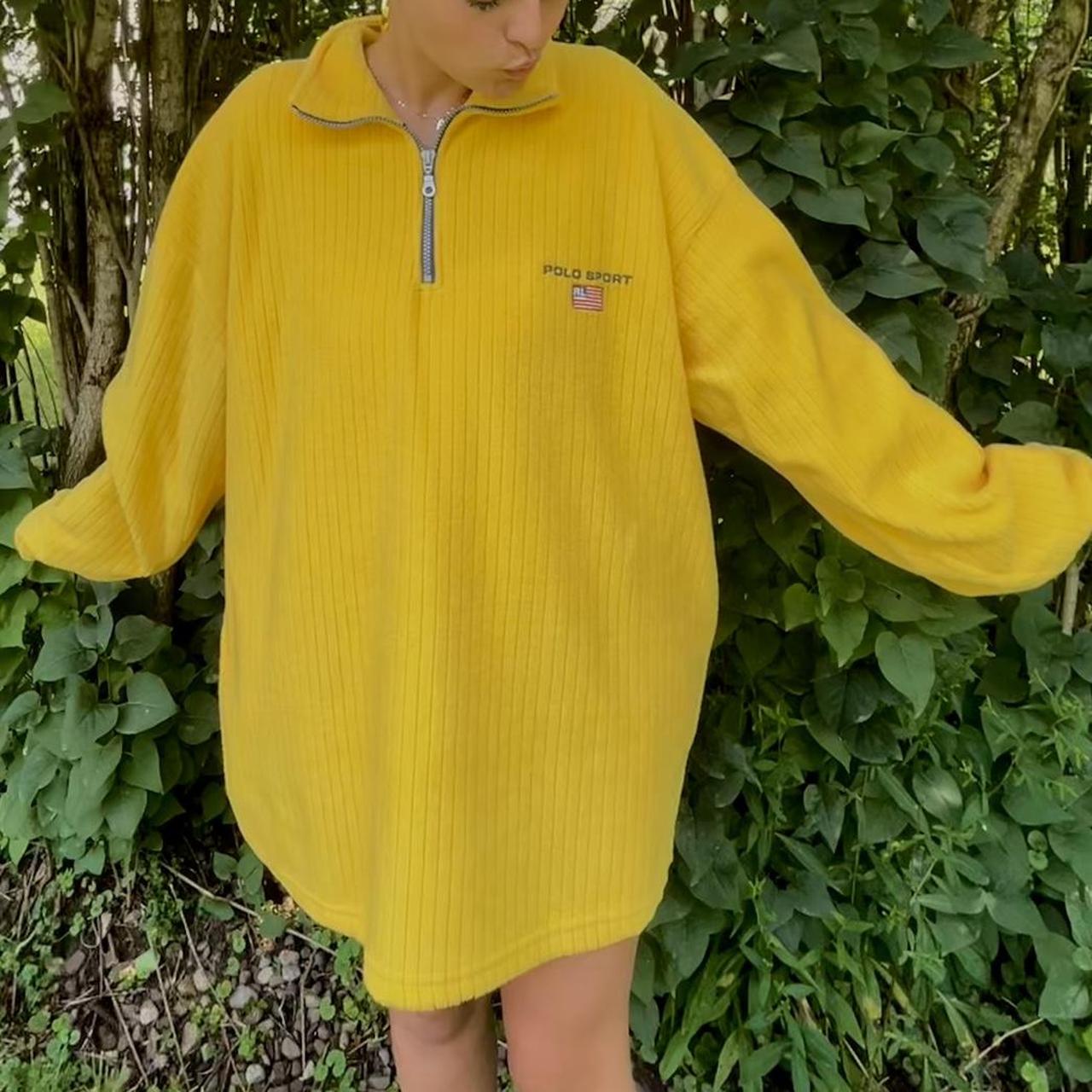 polo sport polo by ralph lauren yellow quarter Depop - Main Image