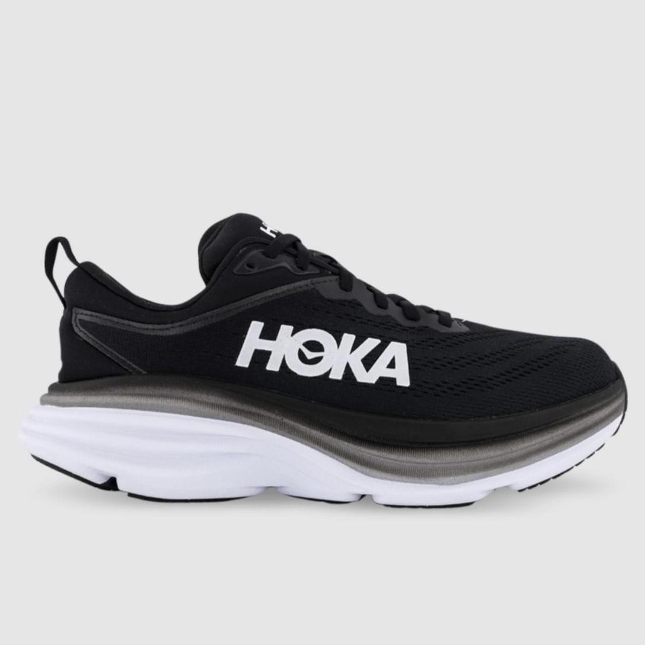 HOKA Bondi 8 - black and white Size US 10B Used but... - Depop