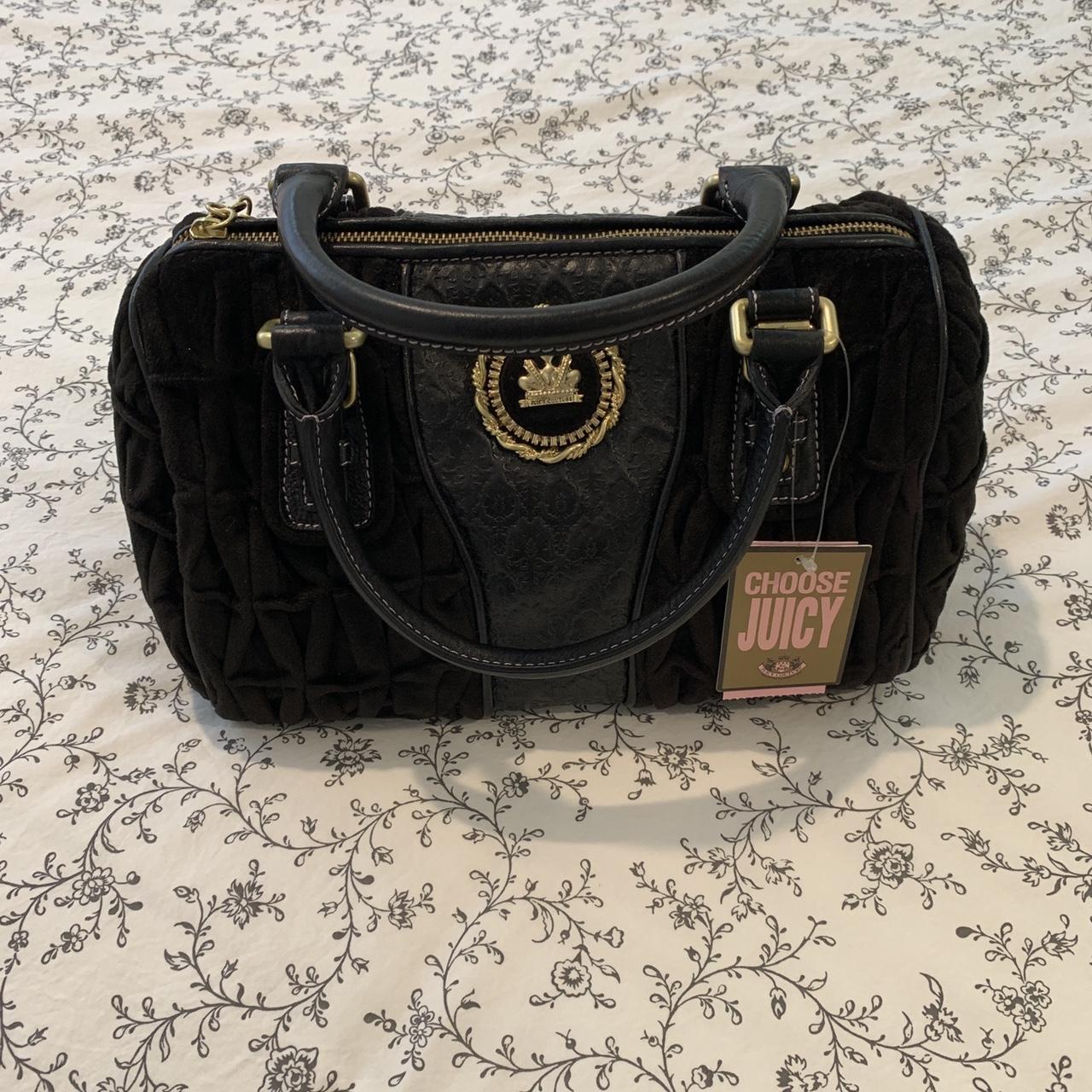 Juicy Couture 2024 Women's Black Embossed Handbag