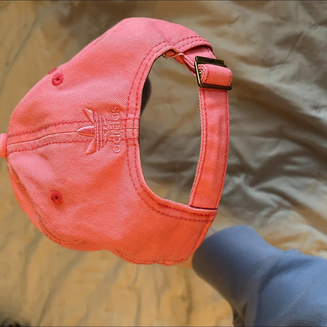 Adidas Women's Pink and Orange Hat Depop