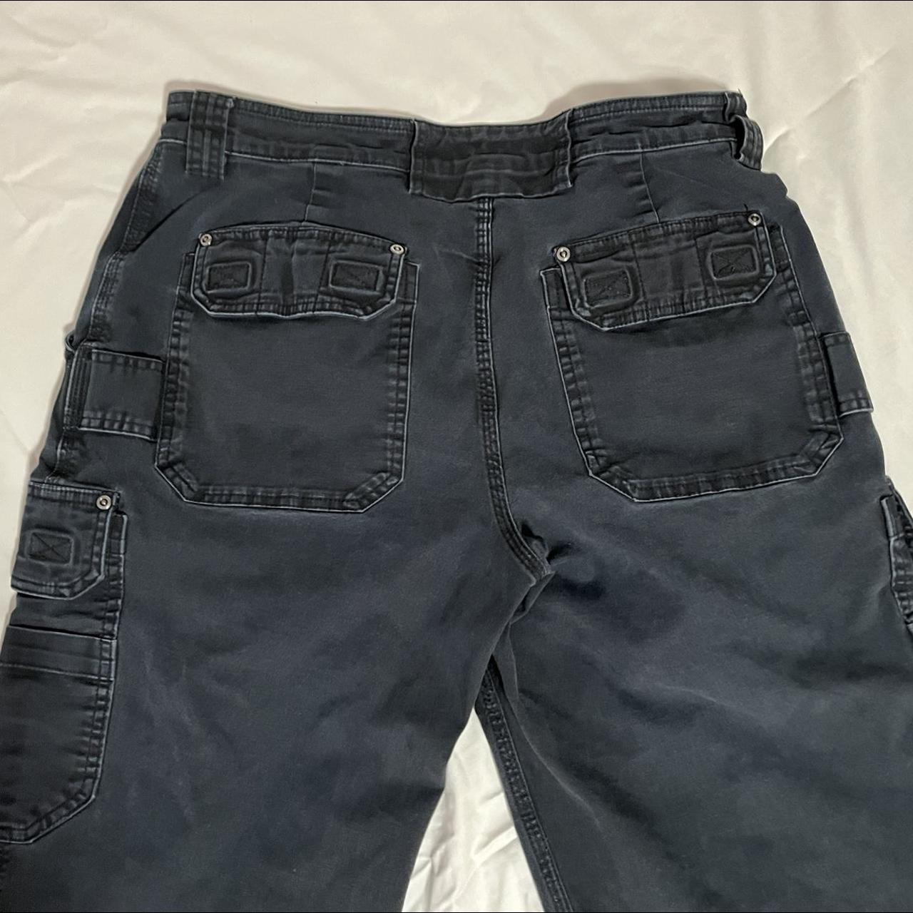 Duluth Trading Company Men's Black and Navy Jeans | Depop