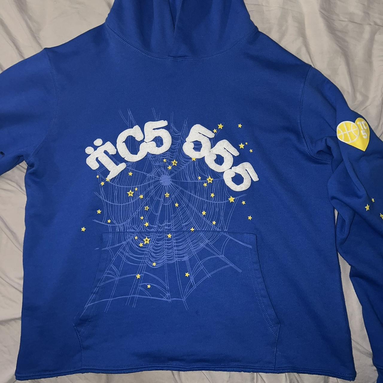 TC5 Sp5der Hoodie Cropped so it fits a Small ships... - Depop