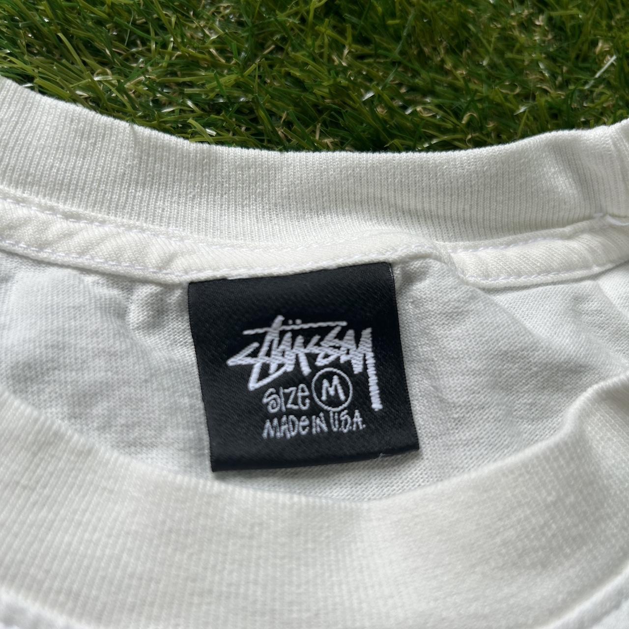 Stüssy Men's White T-shirt | Depop