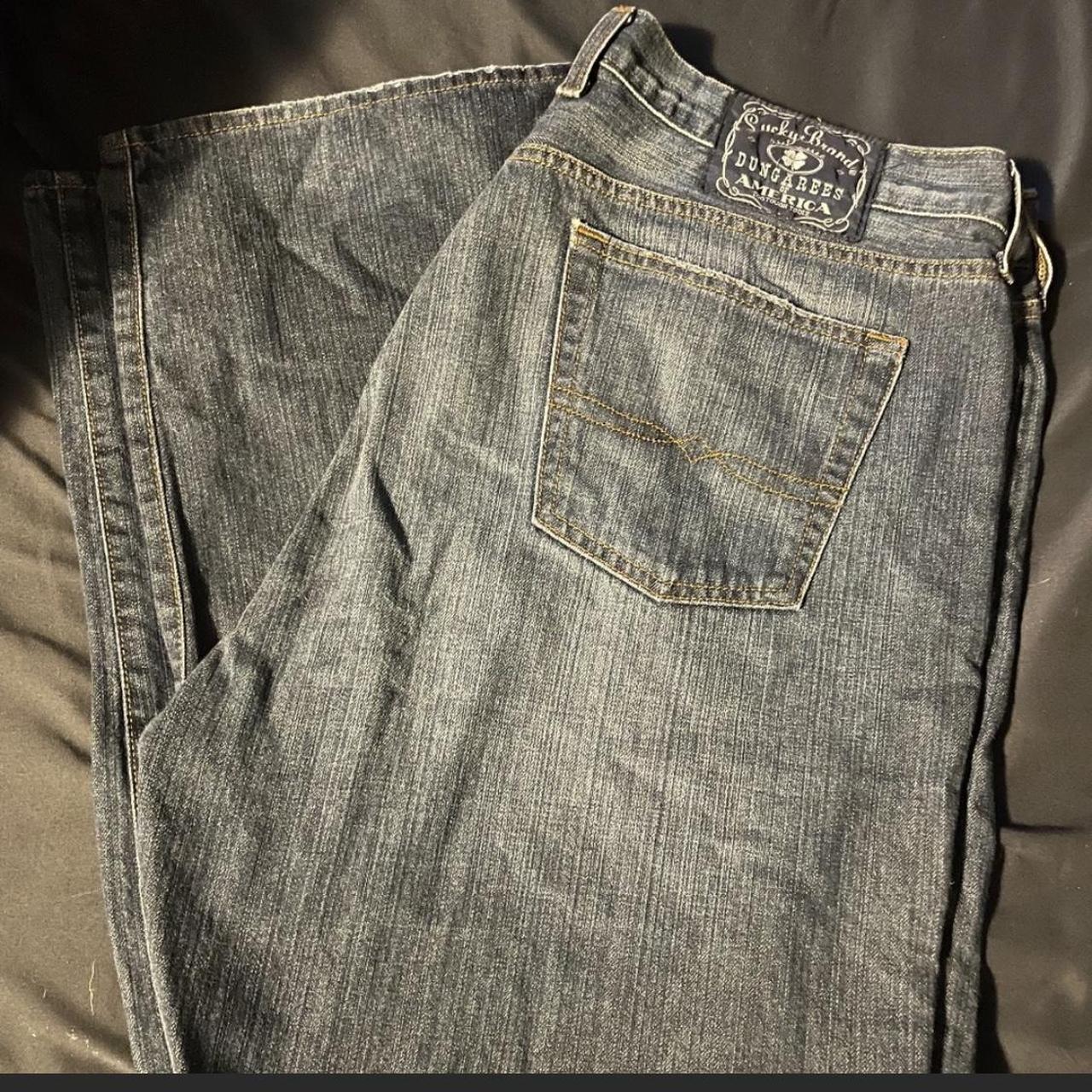 Mens Lucky Brand Dungarees Jeans size 40 inseam... Depop