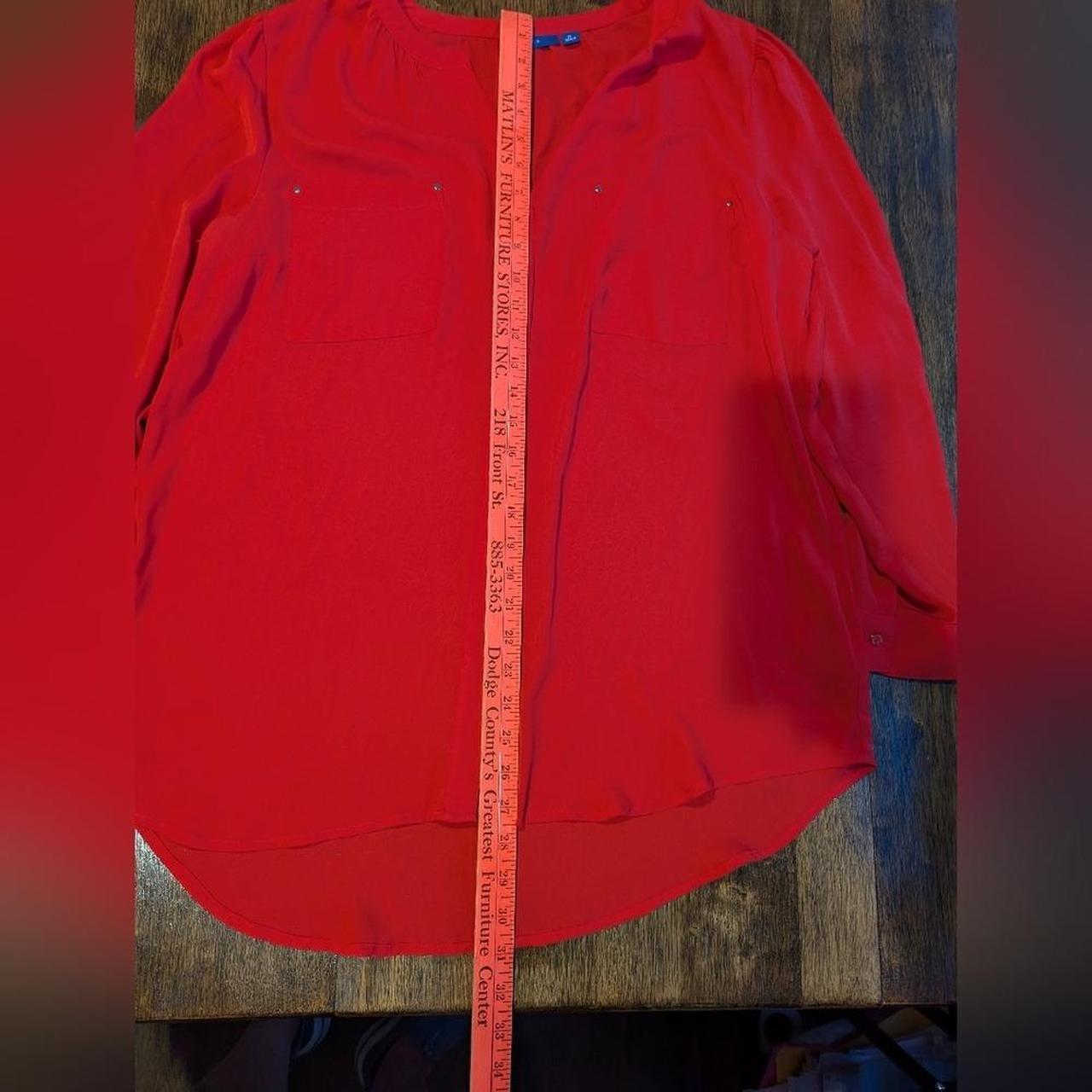 Apt. 9 Women's Blouse - Red - XL – Apt. 9 Vibrant… - image 7