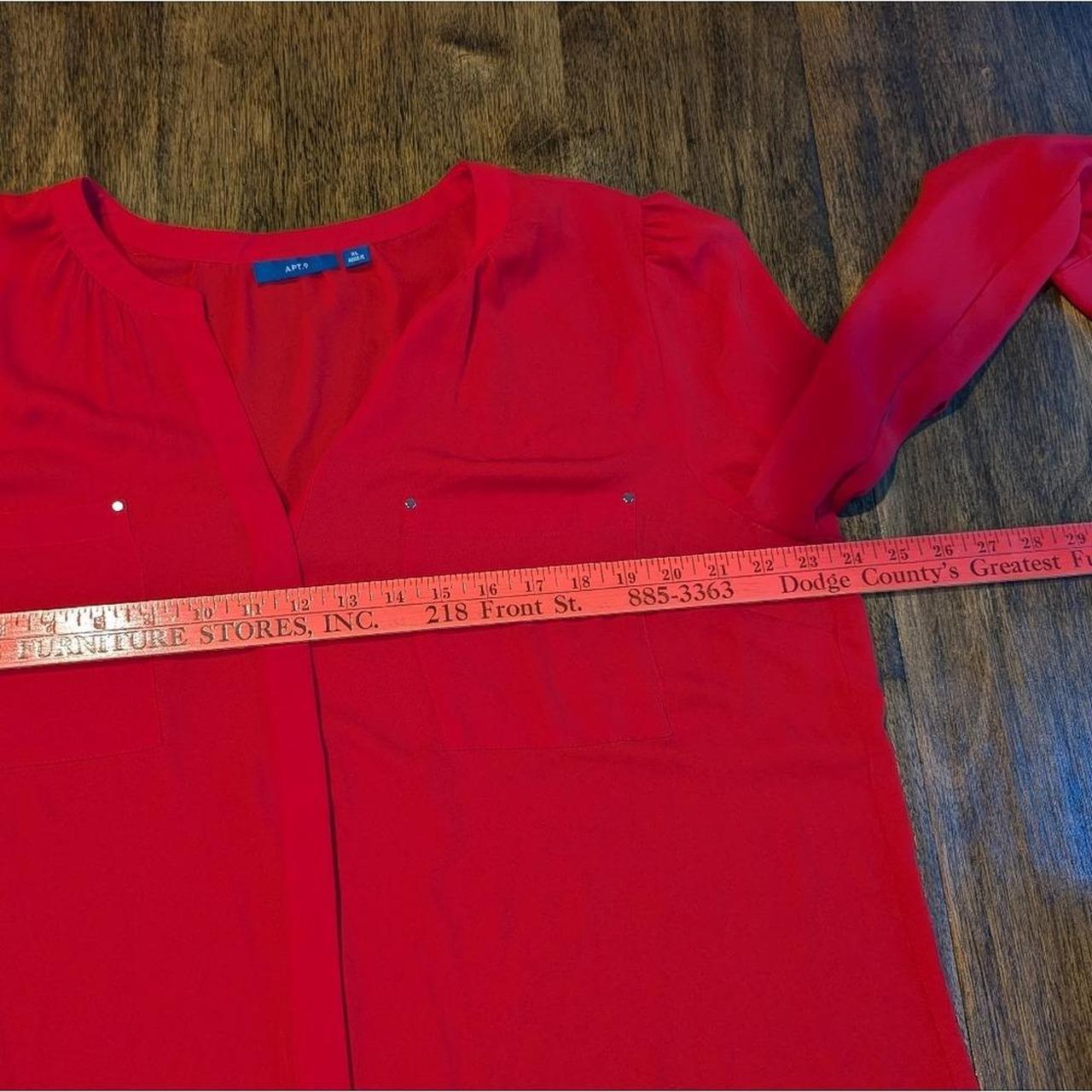 Apt. 9 Women's Blouse - Red - XL – Apt. 9 Vibrant… - image 6