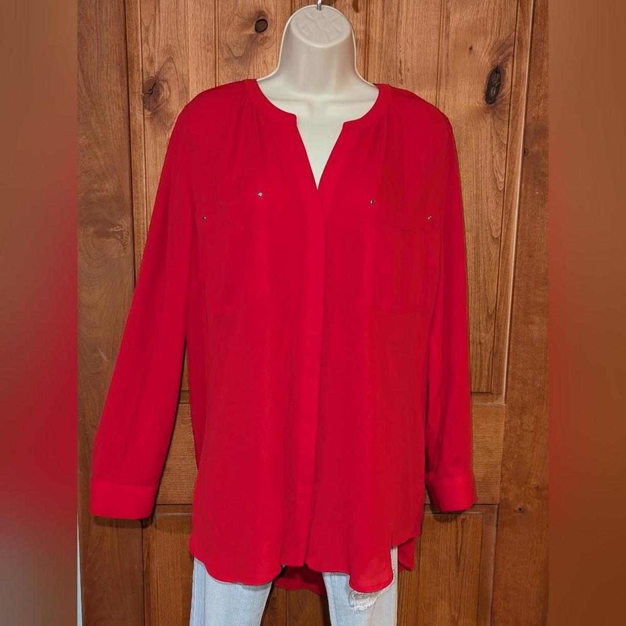 Apt. 9 Women's Blouse - Red - XL – Apt. 9 Vibrant… - image 1