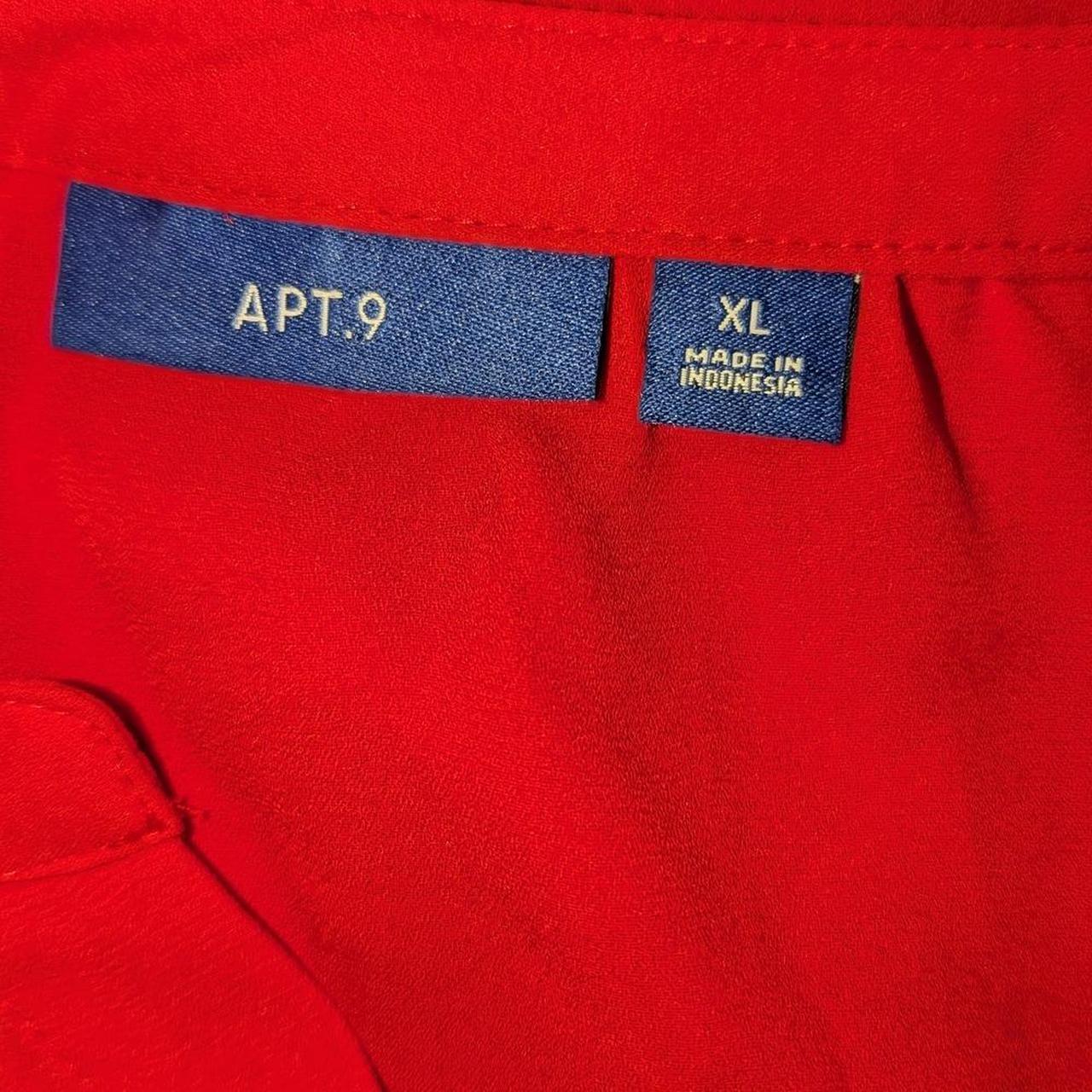 Apt. 9 Women's Blouse - Red - XL – Apt. 9 Vibrant… - image 4