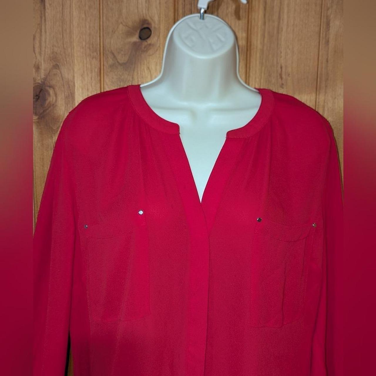 Apt. 9 Women's Blouse - Red - XL – Apt. 9 Vibrant… - image 2