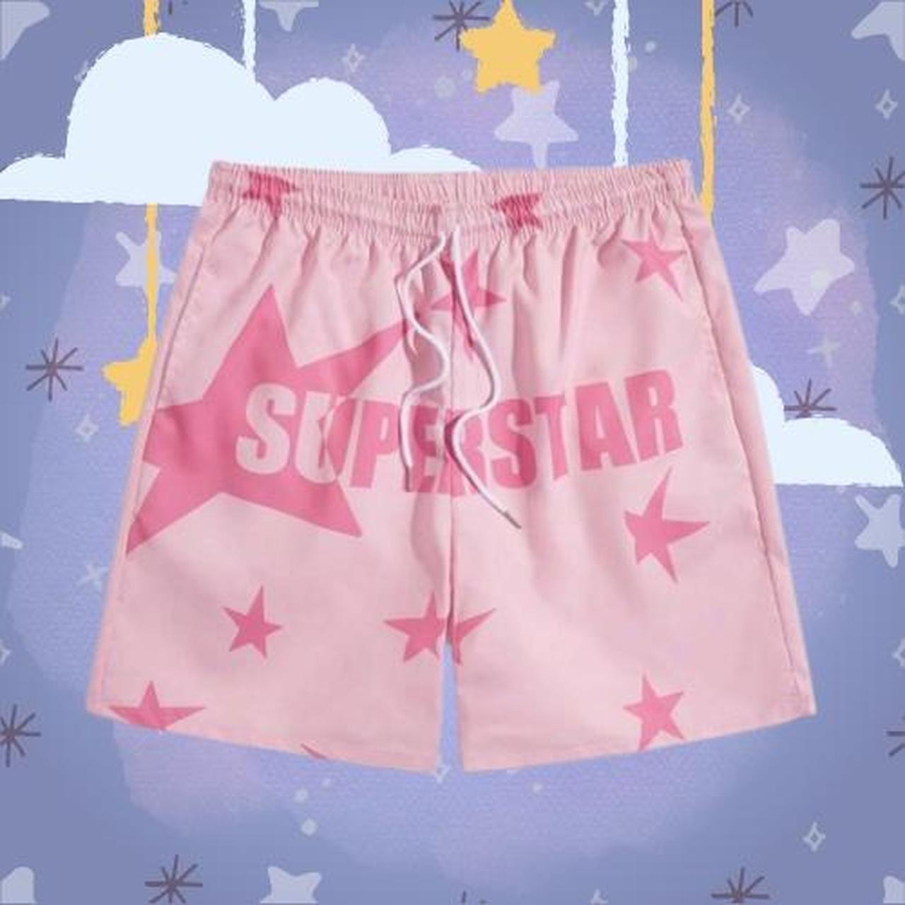 Y2k Shorts Aesthetic Shorts for Men Y2K Star Shorts... Depop