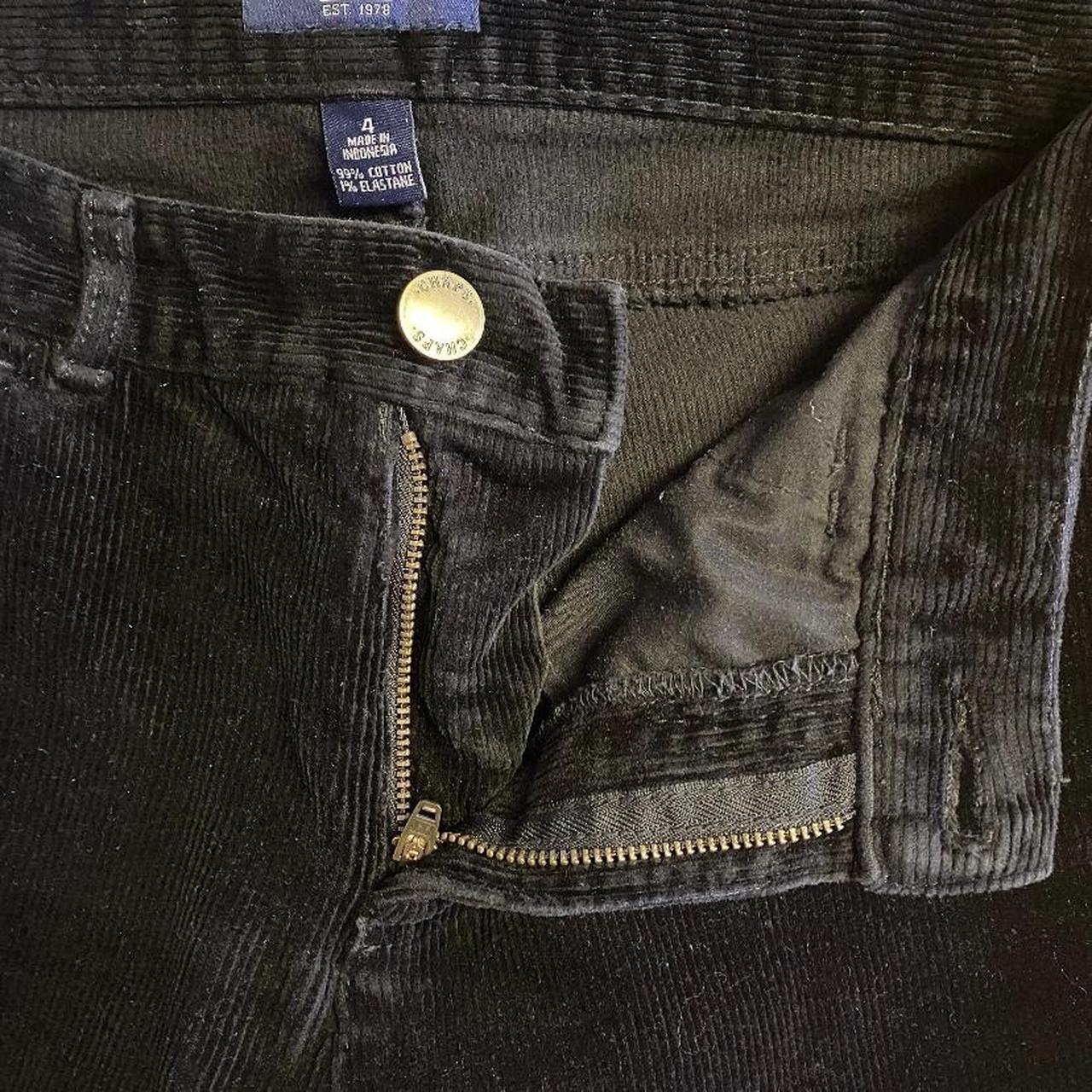 Black Corduroy Chaps Pants 99 Cotton 1 Elastane... Depop