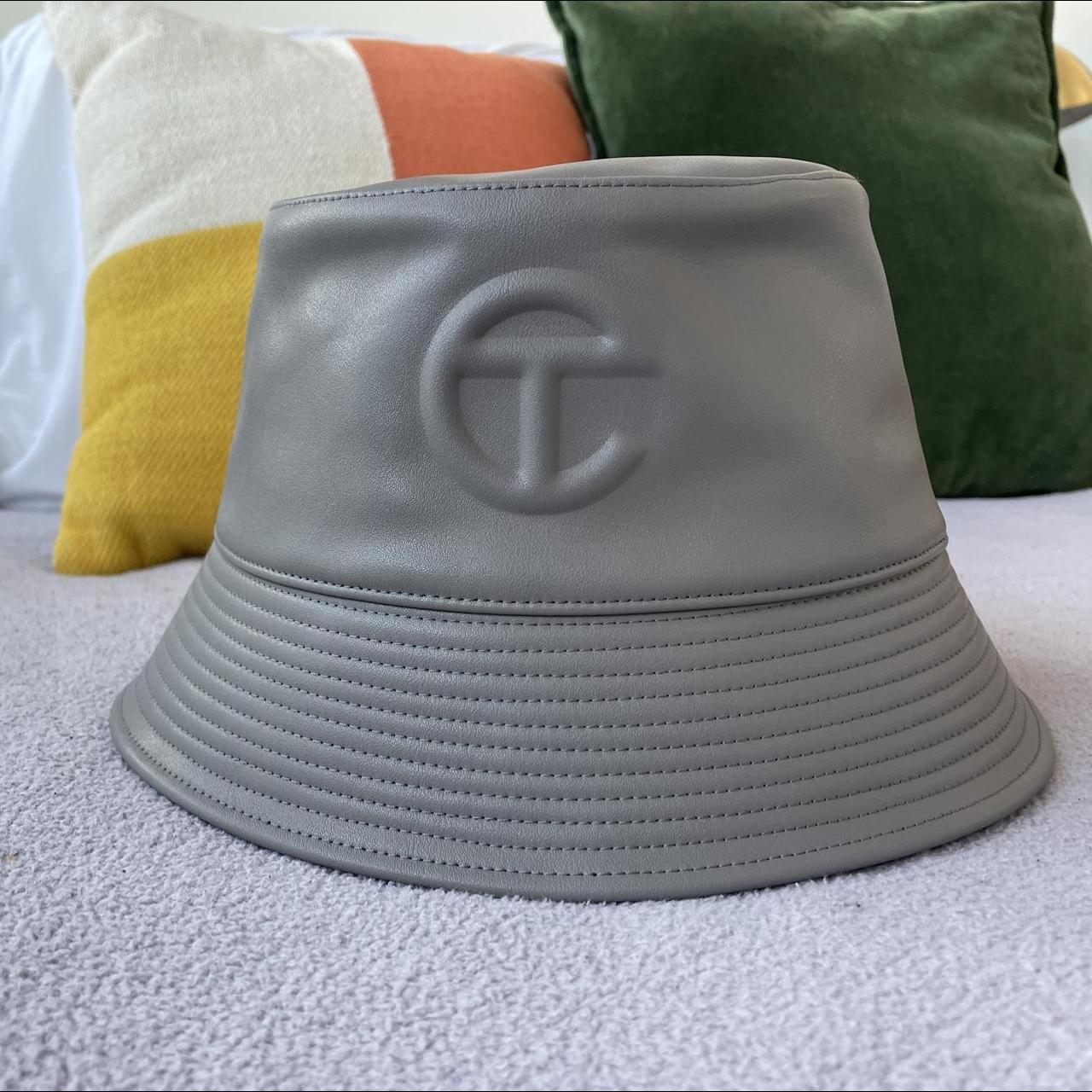 Telfar Men's Grey and Silver Hat | Depop