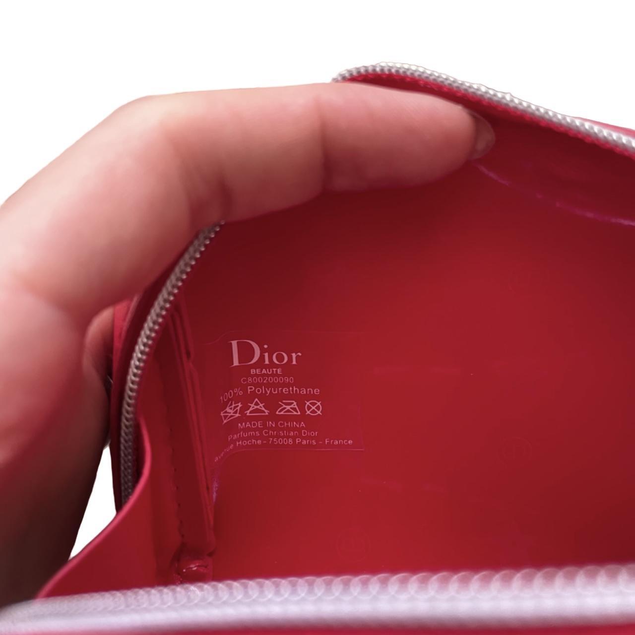 DIOR Red Mini Makeup Bag Trousse Pouch