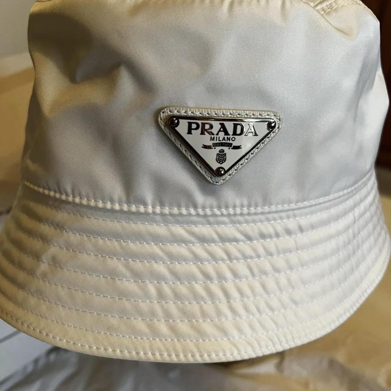 Prada bucket hat Brand new never worn Size one size - Depop