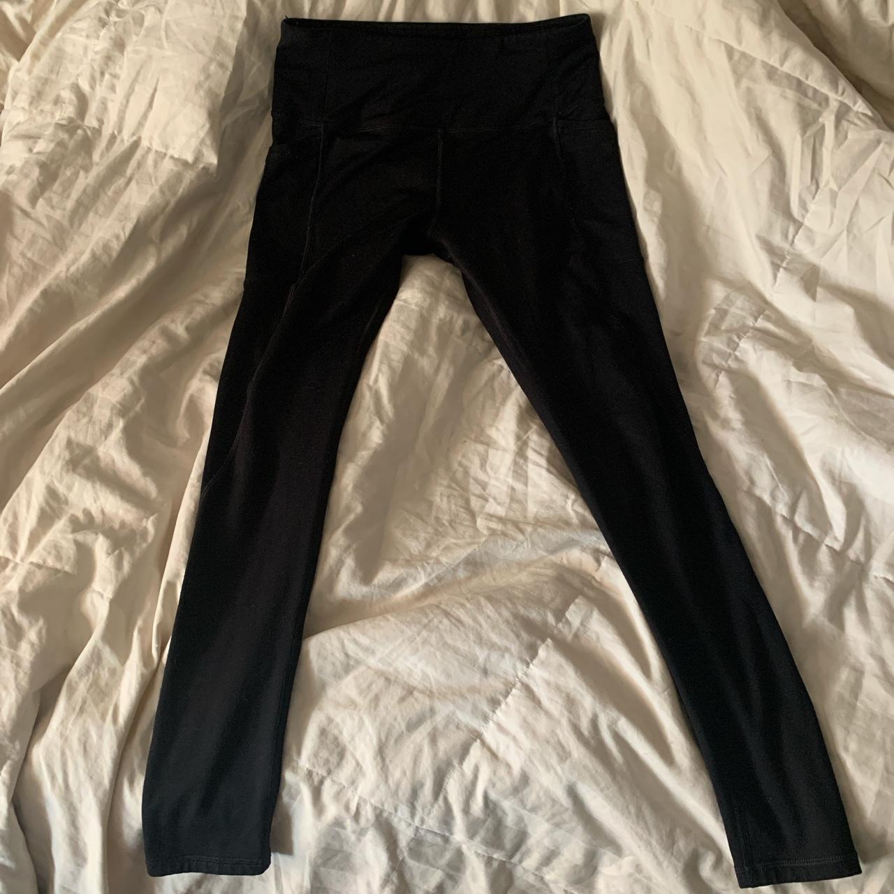 Black fleece lined DSG leggings with pockets Women’s... Depop
