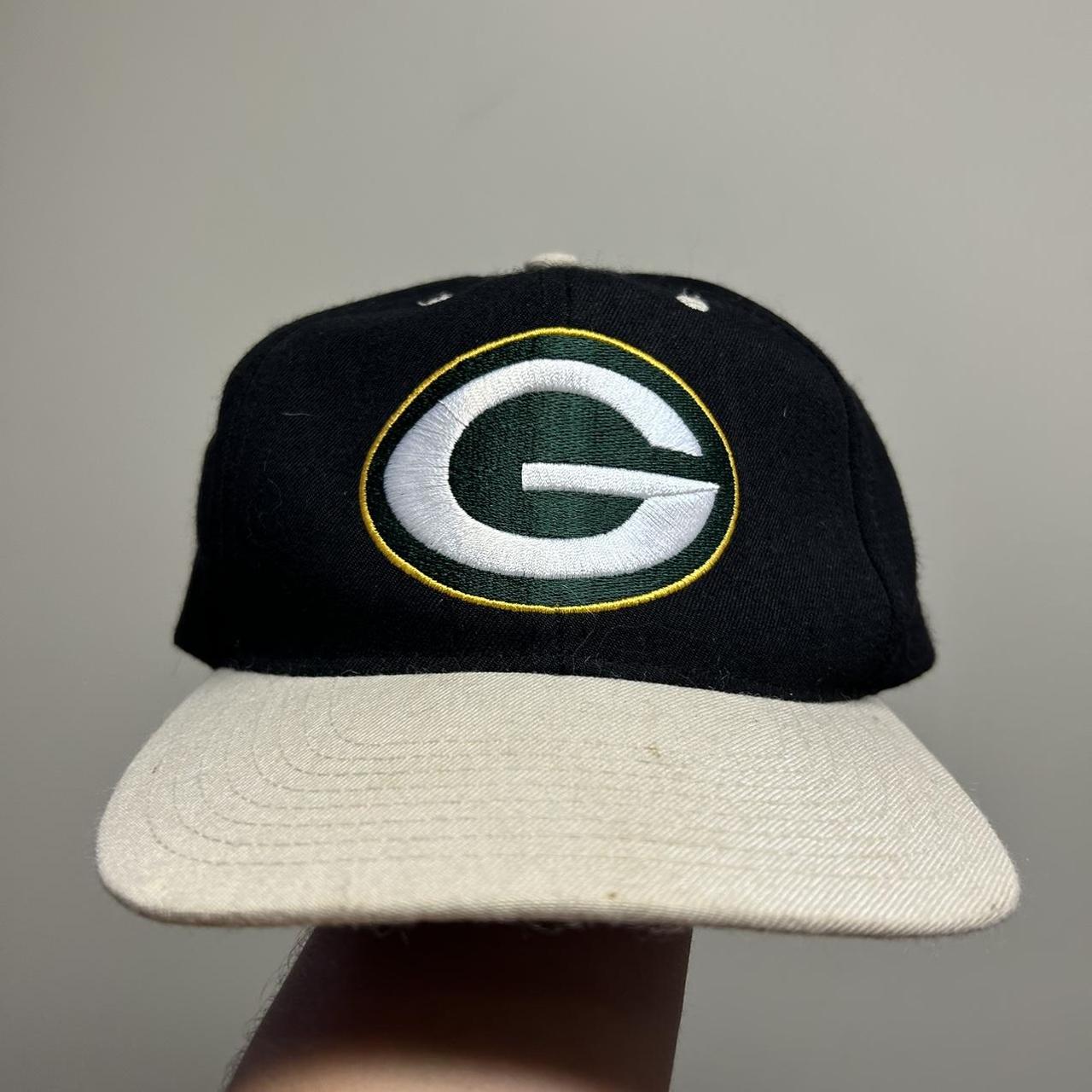 Green Bay Packers Beanie Hat Black NFL Football 90S, Men's