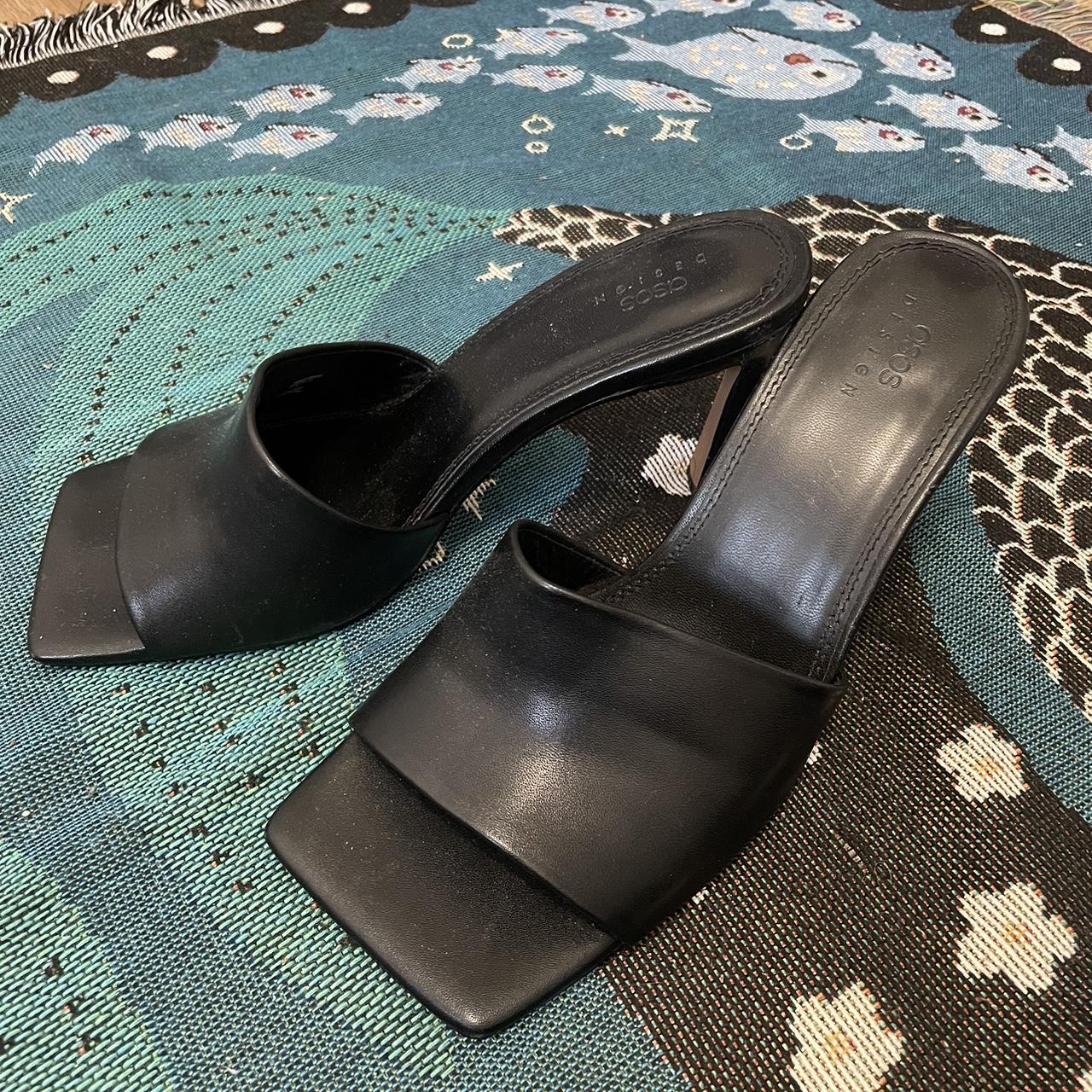 Women's Black Mules | Depop