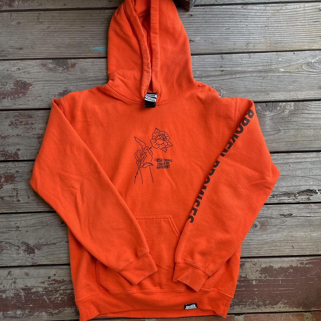 Broken promises orange discount hoodie