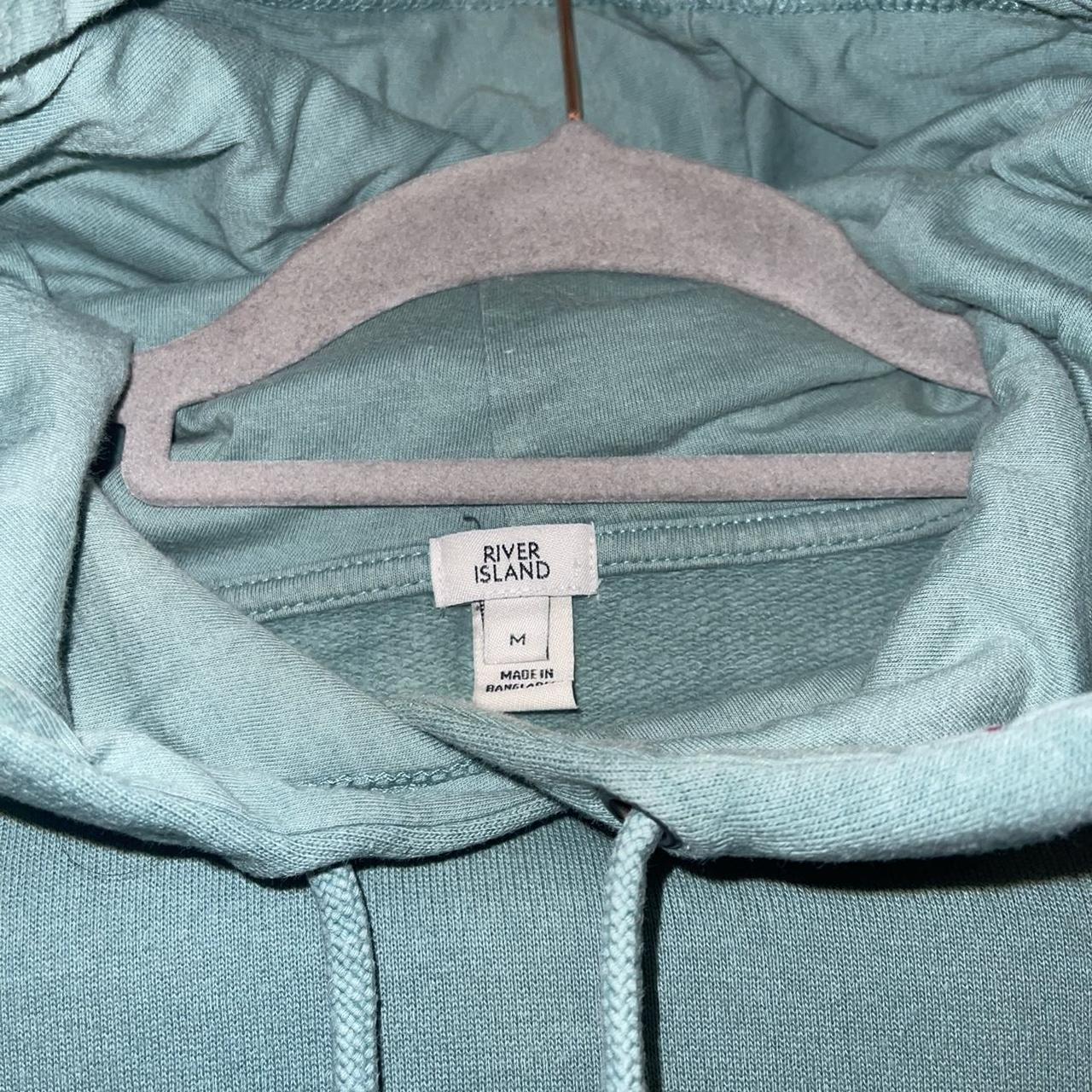 River island green cheap hoodie