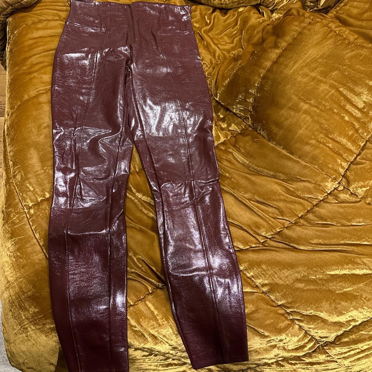 HUE Leatherette Leggings Nordstrom Espresso Size XS NWT - Depop