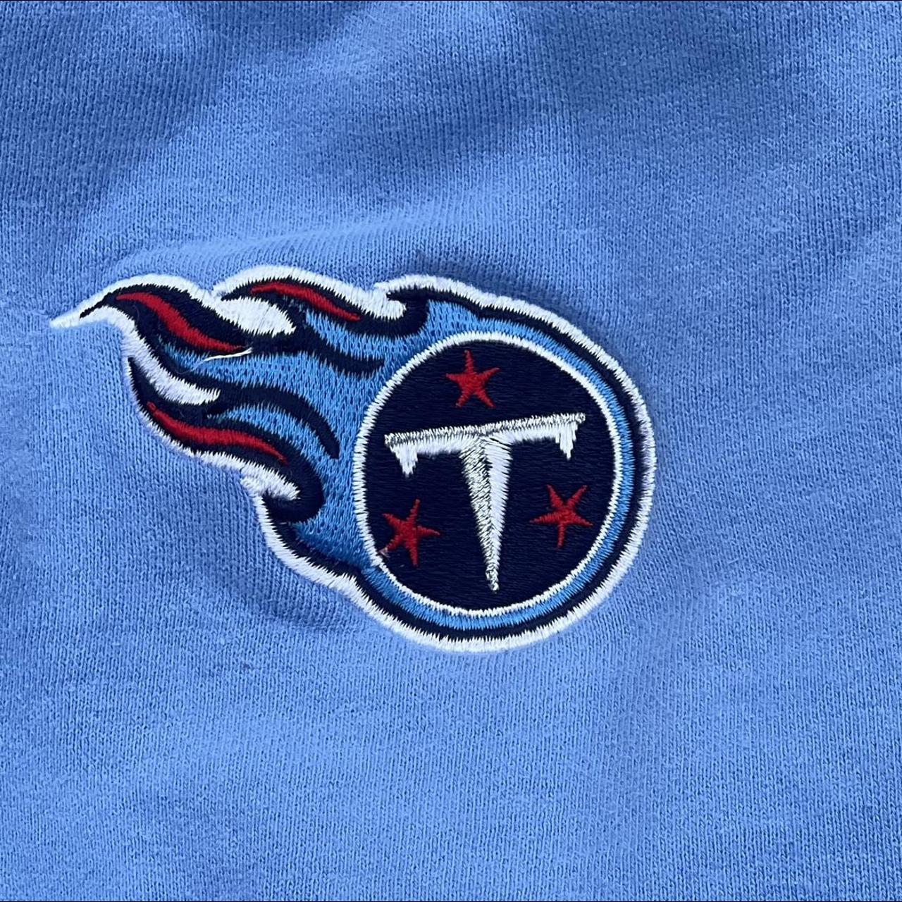 Tennessee Titans Hoodie Mens Large Blue Gray Fleece - Depop